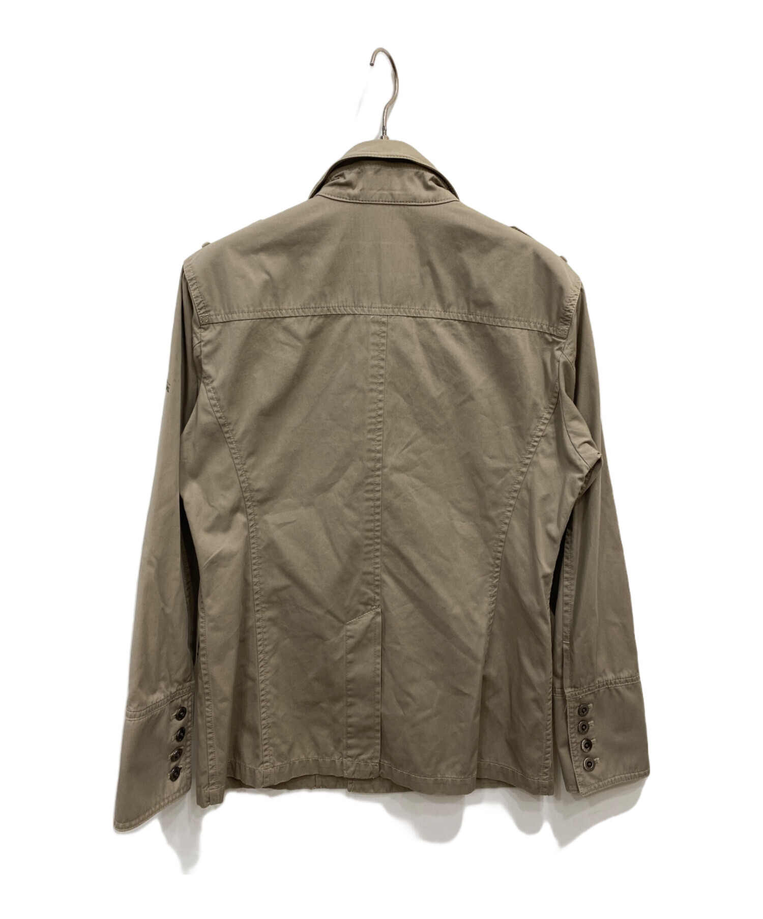 BURBERRY ブラック ミリタリージャケット 中古・古着通販】BURBERRY BLACK LABEL (バーバリーブラックレーベル