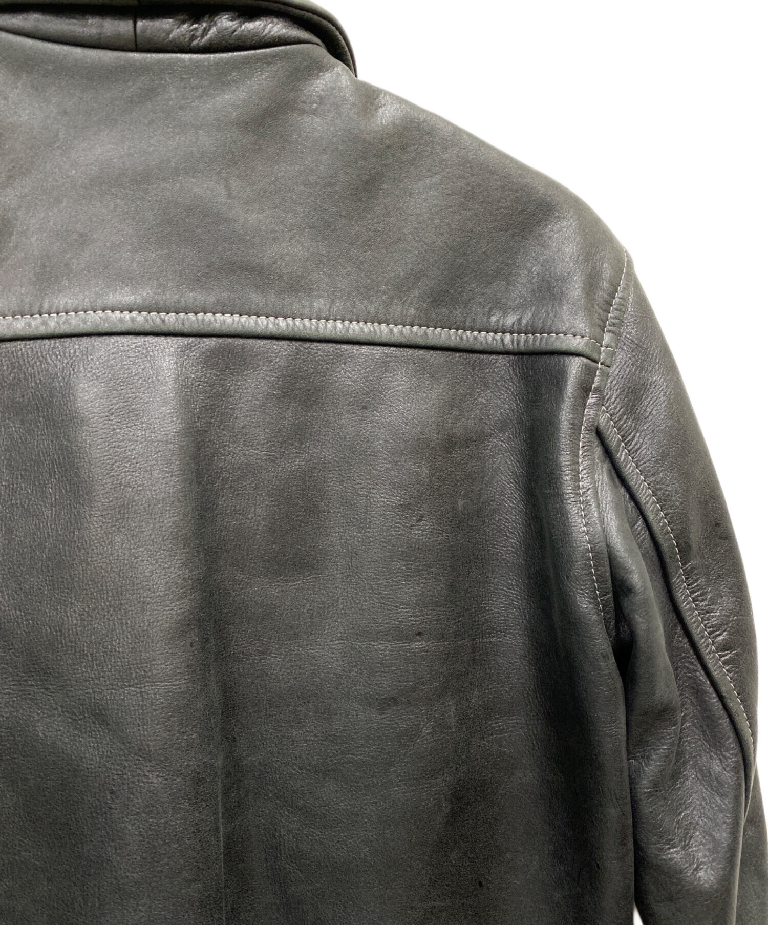 カウンターアクションReal Leather レザージャケット　S 中古・古着通販】COUNTER ACTION (カウンター アクション) レザー