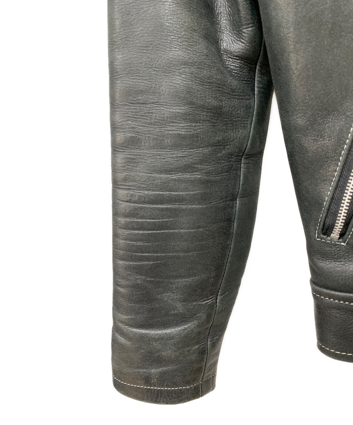 カウンターアクションReal Leather レザージャケット　S 中古・古着通販】COUNTER ACTION (カウンター アクション) レザー