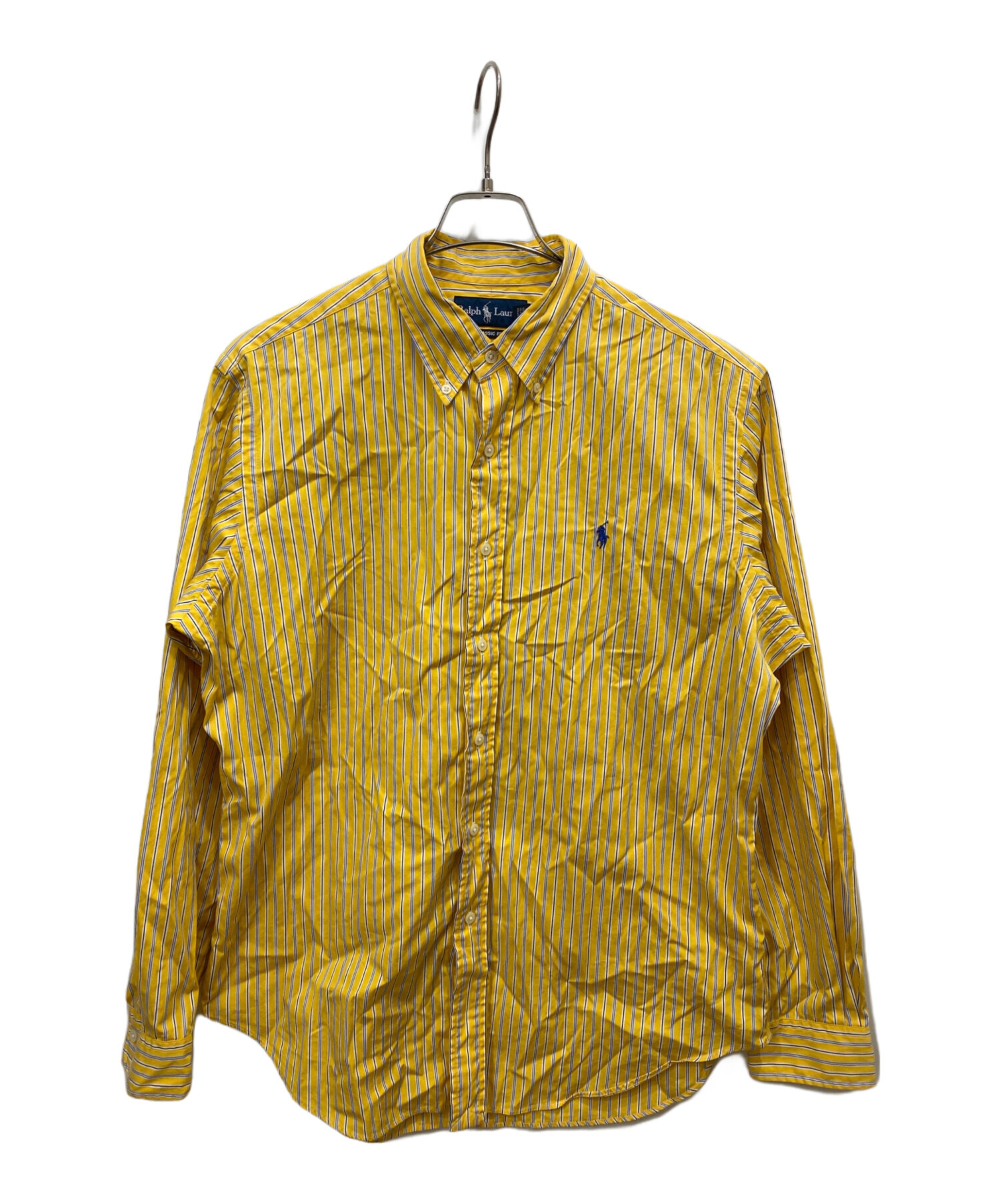 中古・古着通販】RALPH LAUREN (ラルフローレン) ストライプ長袖シャツ 