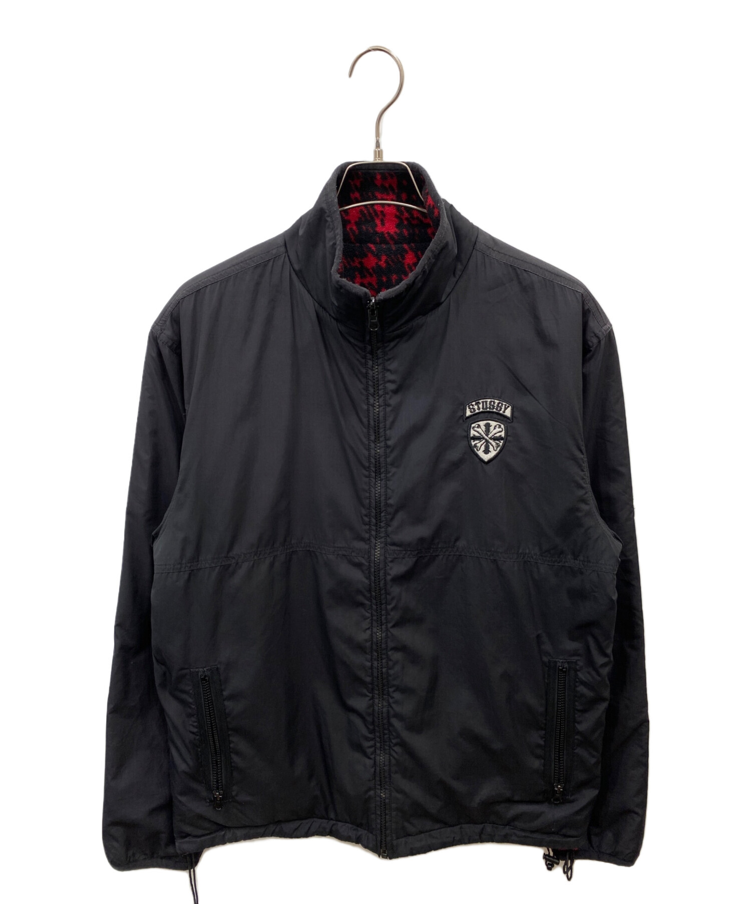 old stussy 00s ナイロン リバーシブル ジャケット ブラック系 中古・古着通販】stussy (ステューシー) 00's リバーシブルジャケット