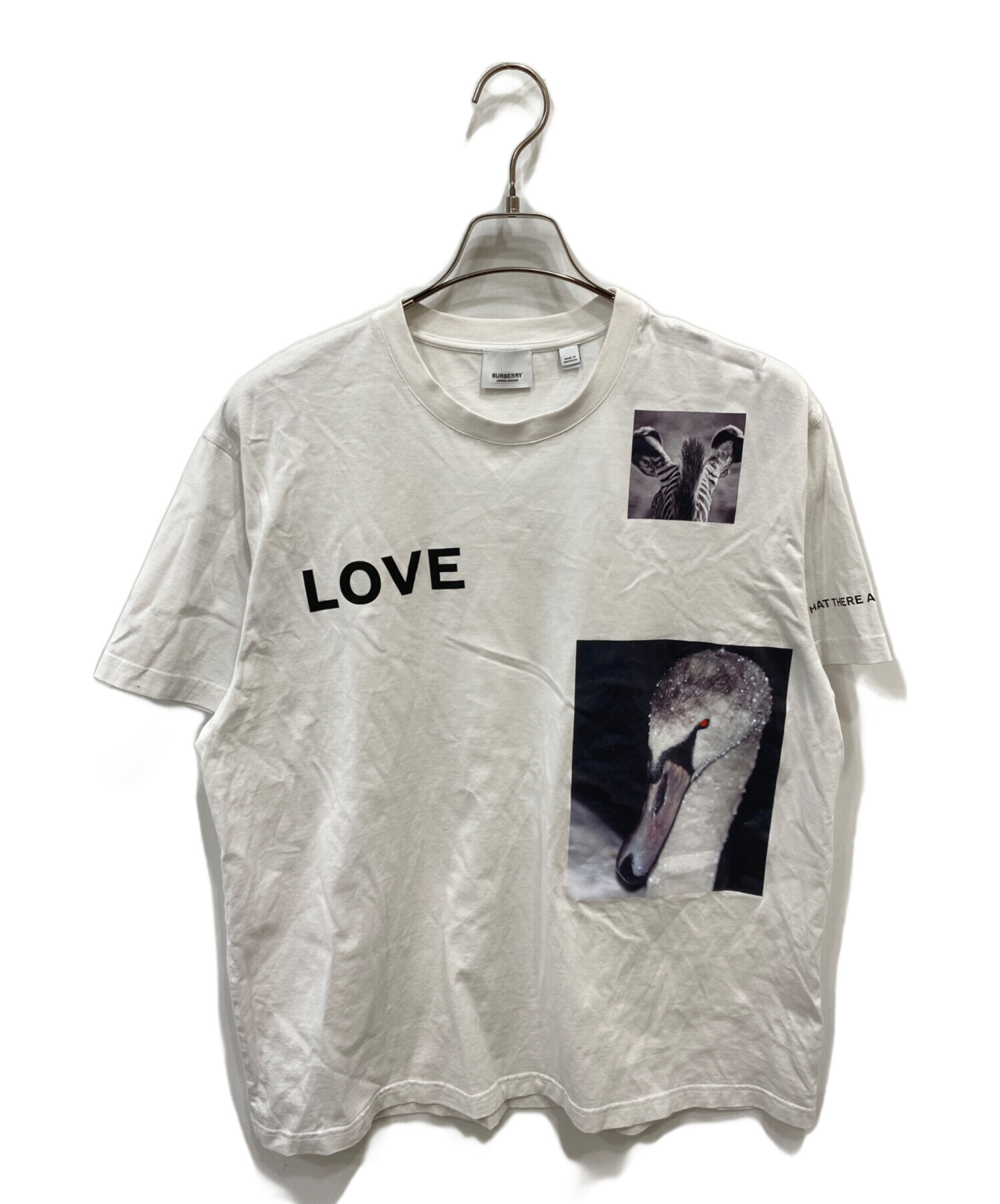 お値下げしました！　　BURBERRY スワンプリントTシャツ 中古・古着通販】BURBERRY (バーバリー) LOVE プリントTシャツ