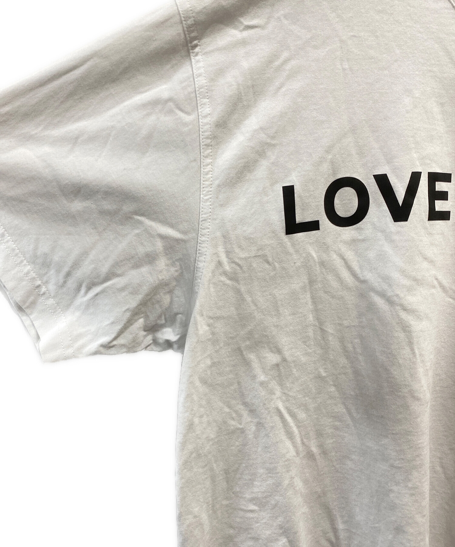 中古・古着通販】BURBERRY (バーバリー) LOVE プリントTシャツ