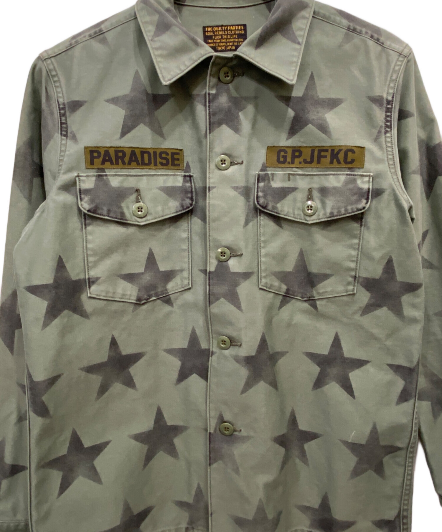 中古・古着通販】WACKO MARIA (ワコマリア) スター ミリタリーシャツ