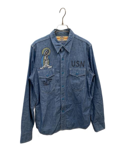 【ヴィンテージ品】Real McCoy デニムシャツ USNロゴ 中古・古着通販】THE REAL McCOY'S (ザ・リアルマッコイズ) デニム