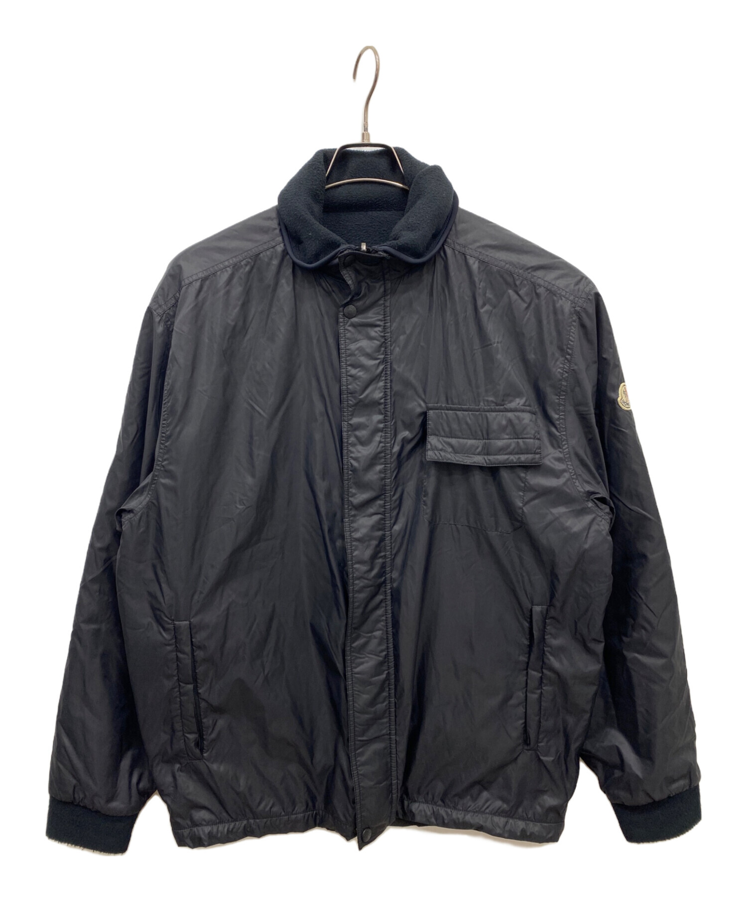 MONCLERフリースリバーシブルジャケット MONCLER(モンクレール) Fleece Reversible Logo Patch Decorative Zip
