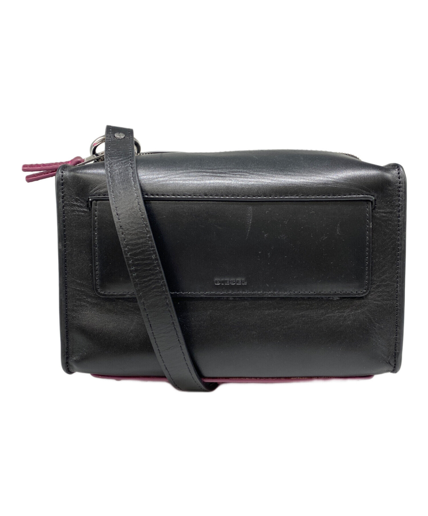 【希少】DIESEL スタッズ ショルダーバッグ 中古・古着通販】DIESEL (ディーゼル) スタッズショルダーバッグ