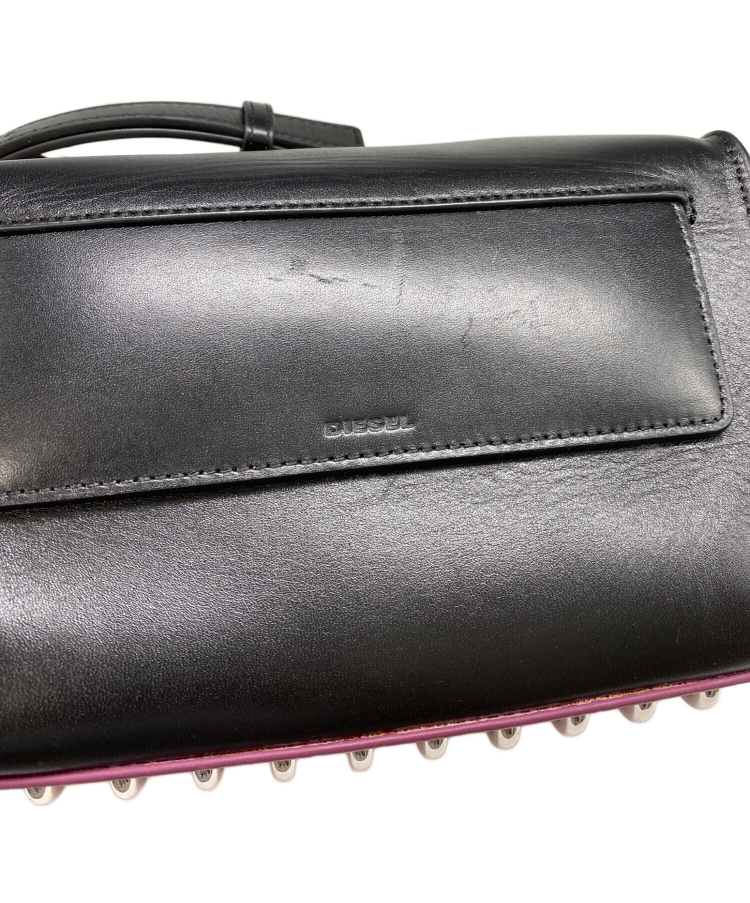 中古・古着通販】DIESEL (ディーゼル) スタッズショルダーバッグ