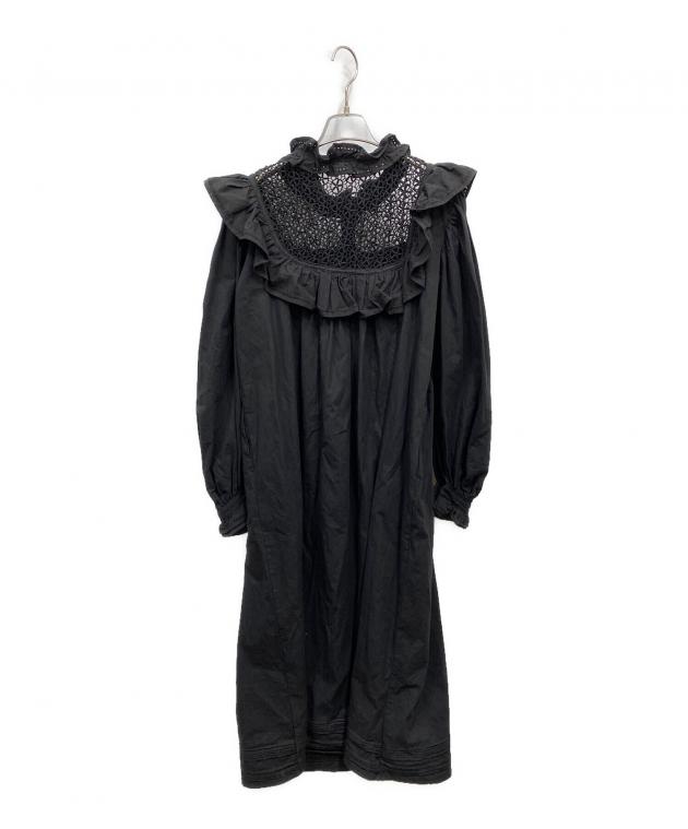 中古・古着通販】freada (フリーダ) レースフリルドレス ブラック