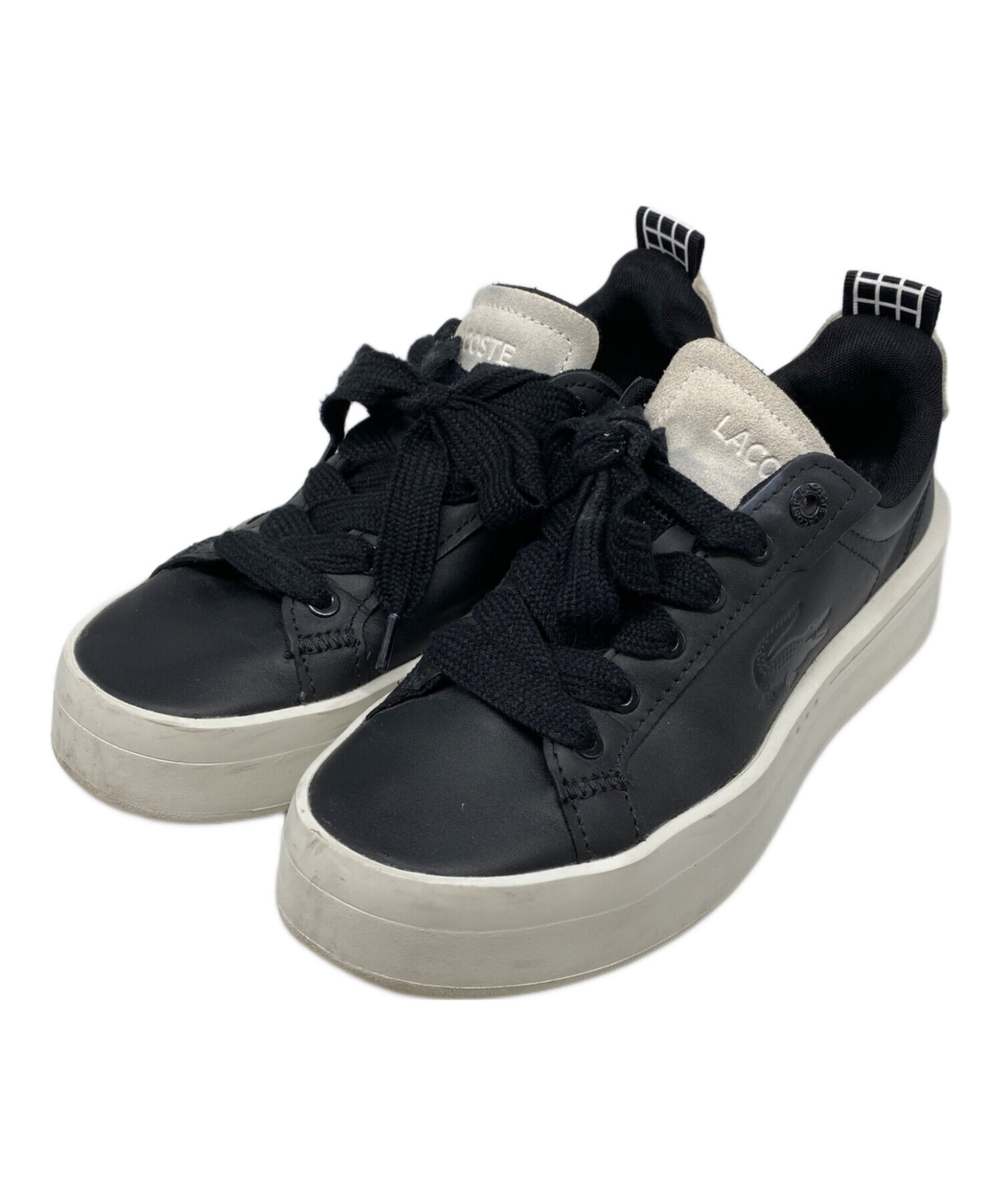 中古・古着通販】LACOSTE (ラコステ) ローカットスニーカー ブラック 
