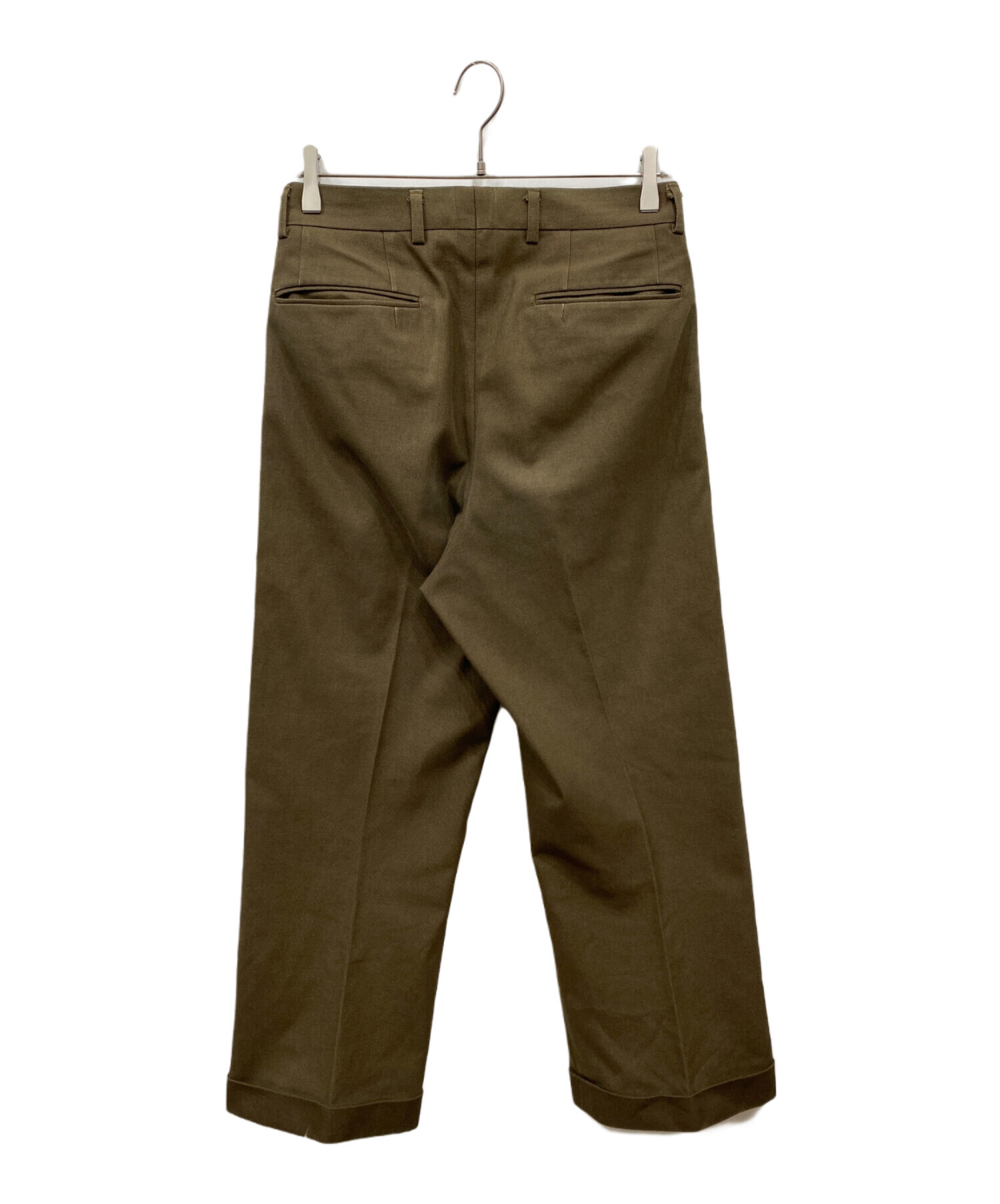 中古・古着通販】NEAT (ニート) 2タックパンツ オリーブ サイズ:42