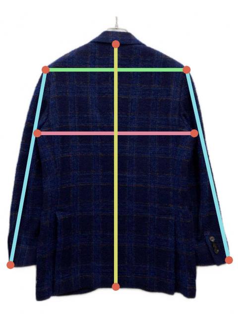 中古・古着通販】LARDINI (ラルディーニ) 大判チェック ツイード3B