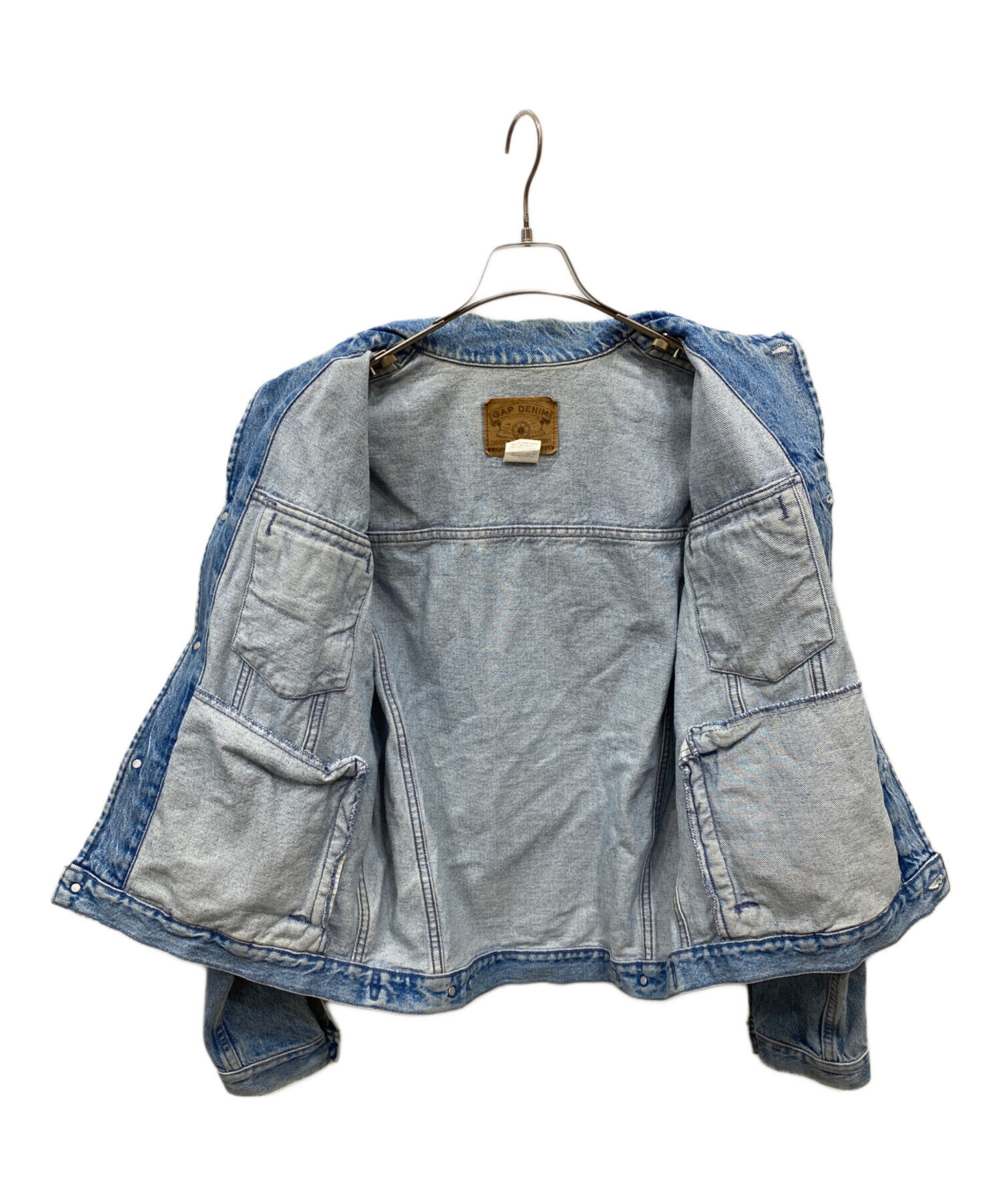 Old Gapオールドギャップデニムトラッカージャケット古着ヴィンテージアメトラ 古着 90年代 GAP ギャップ OLD GAP オールドギャップ 開襟