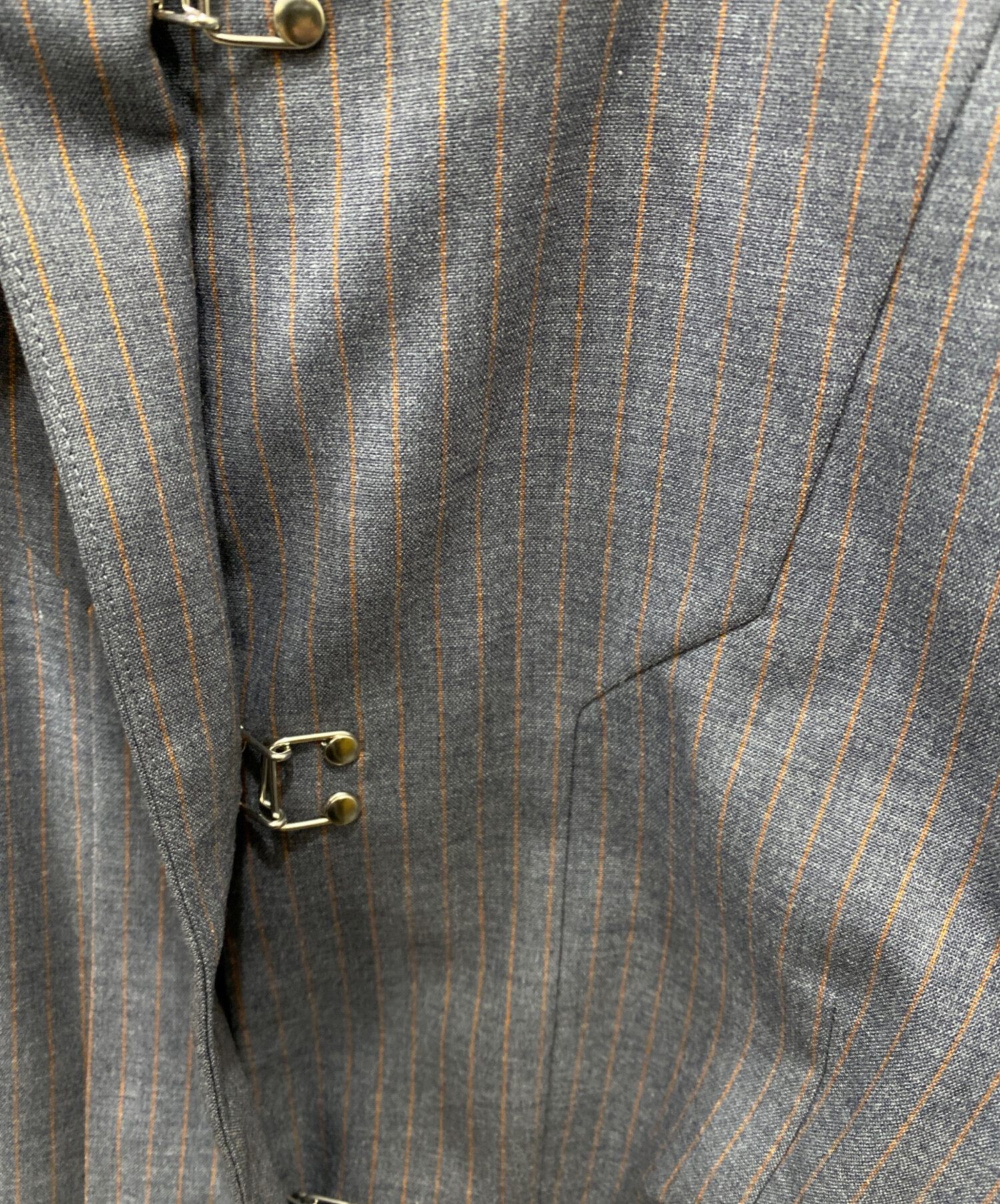 中古・古着通販】AMERI (アメリ) UND WAIST SHAPE SHIRT JACKET グレー 