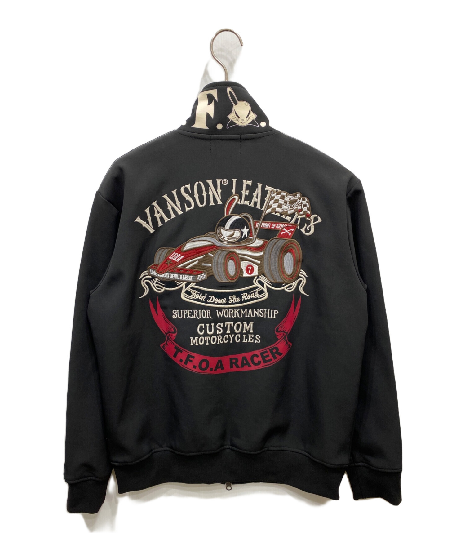 中古・古着通販】VANSON (バンソン) トラックジャケット ブラック 