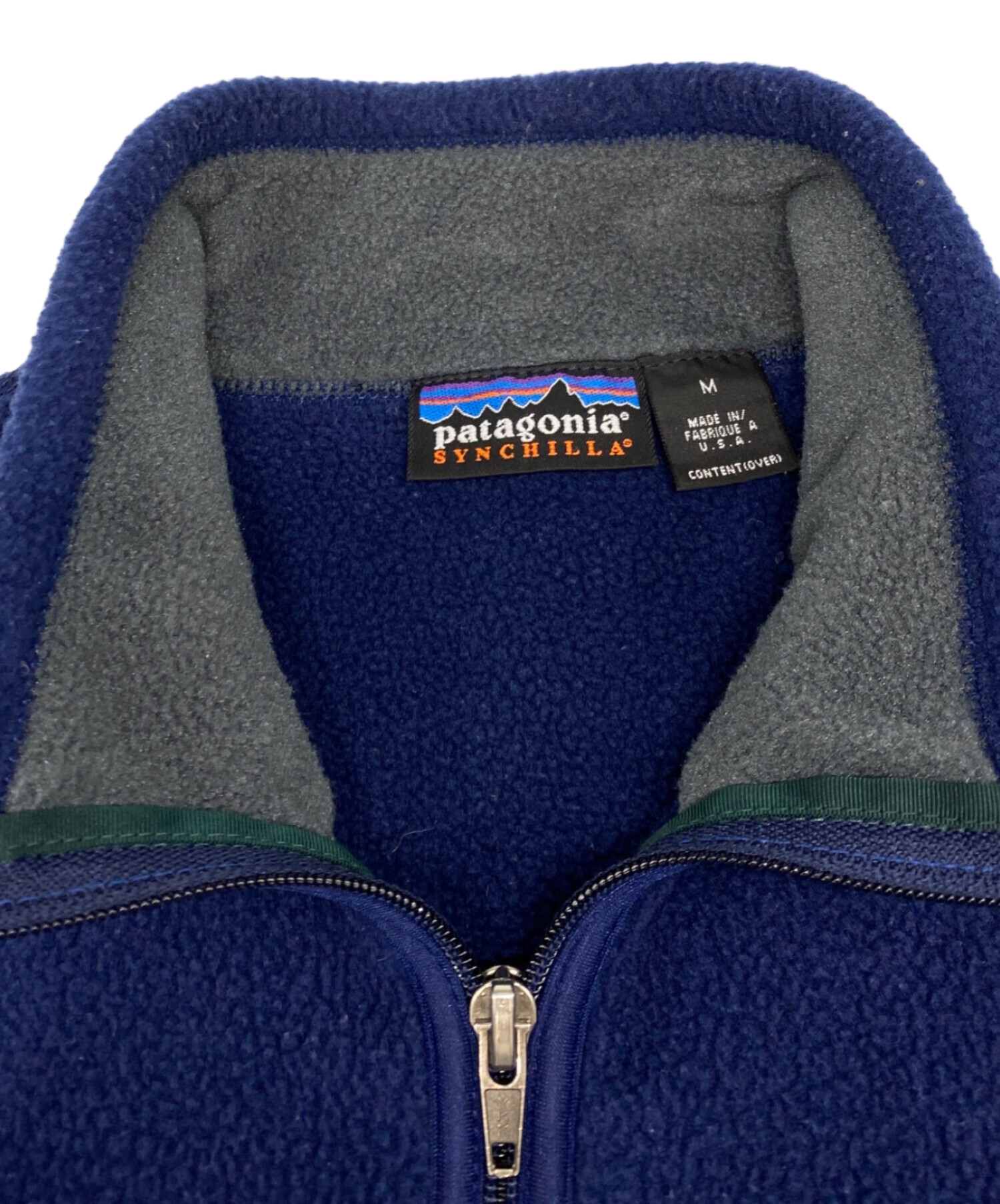 【希少】90s Patagonia シンチラフリースベスト ネイビー 90s USA製 ☆ パタゴニア シンチラ ベスト メンズ XXL 古着 96年製