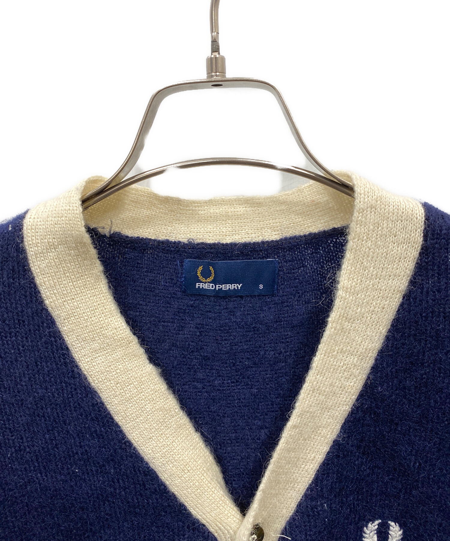 中古・古着通販】FRED PERRY (フレッドペリー) モヘヤ混カーディガン
