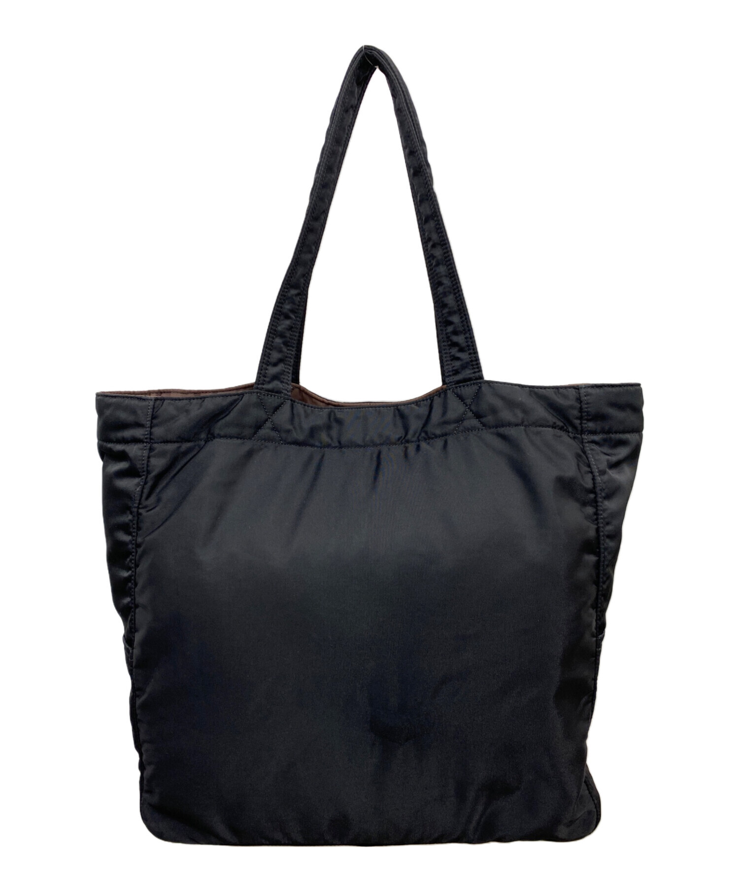 PORTER ブラック トートバッグ 中古・古着通販】PORTER (ポーター) トートバッグ ブラック