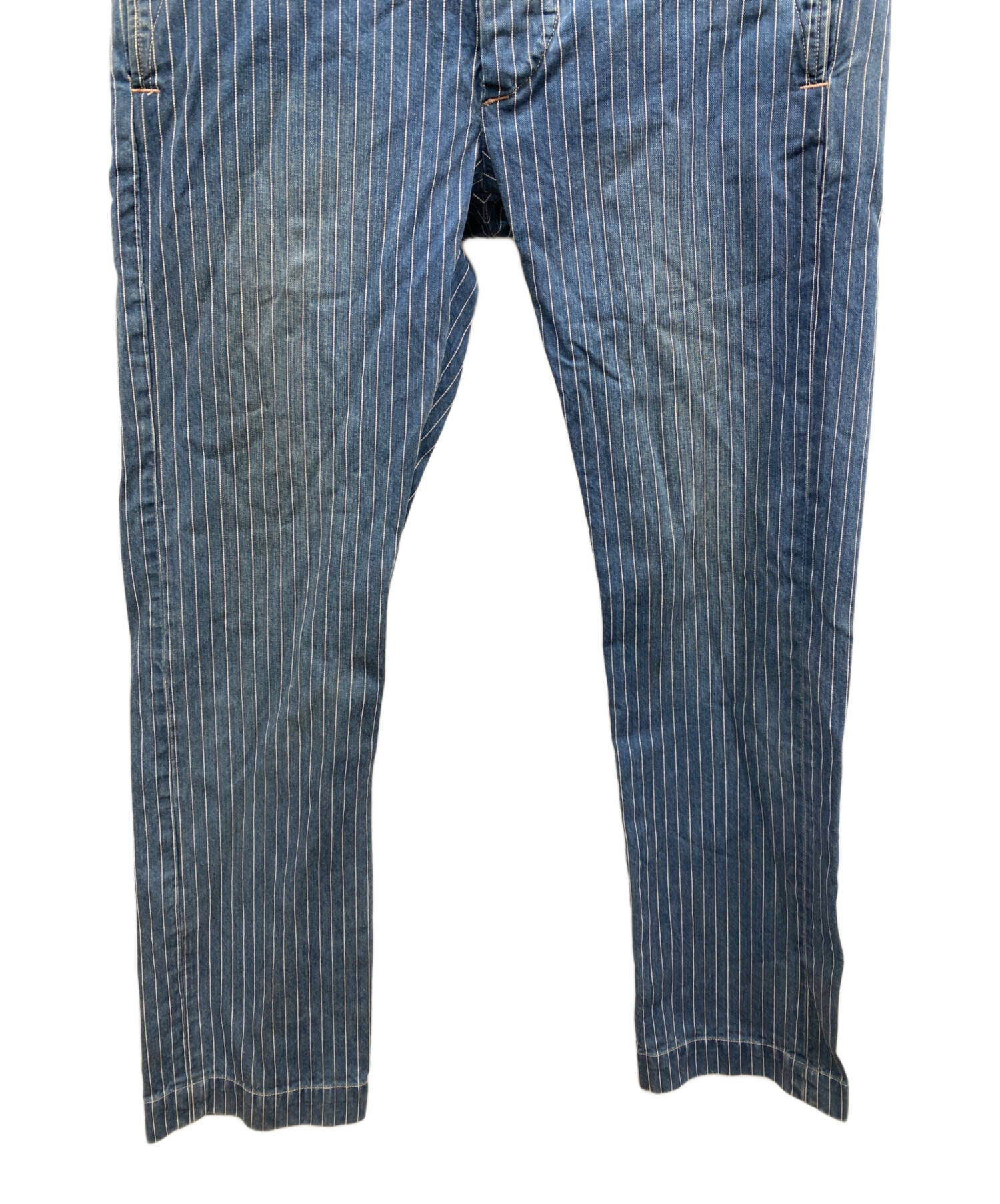 中古・古着通販】RRL (ダブルアールエル) ウォバッシュデニムパンツ 