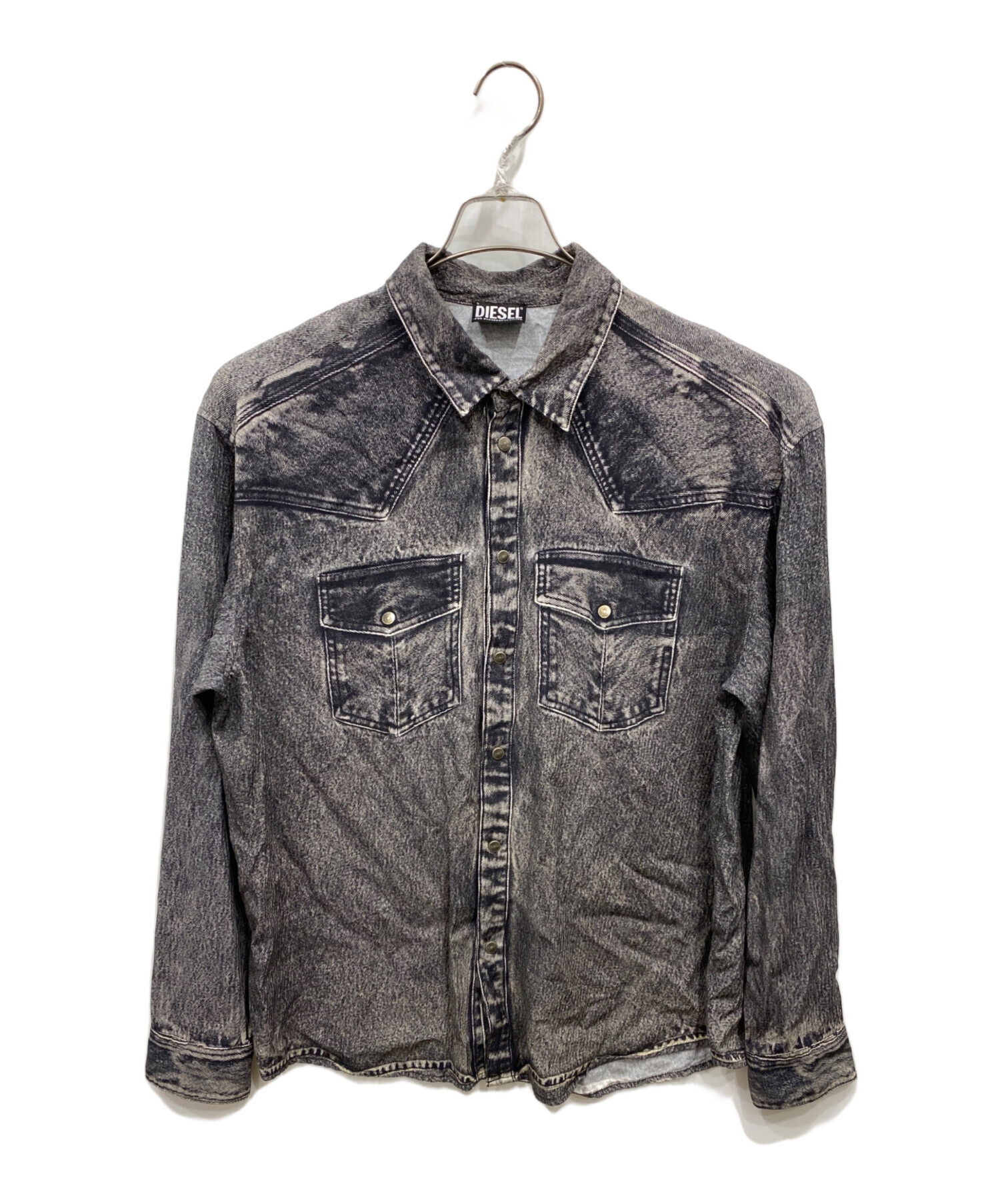 中古・古着通販】DIESEL (ディーゼル) 転写プリント長袖シャツ