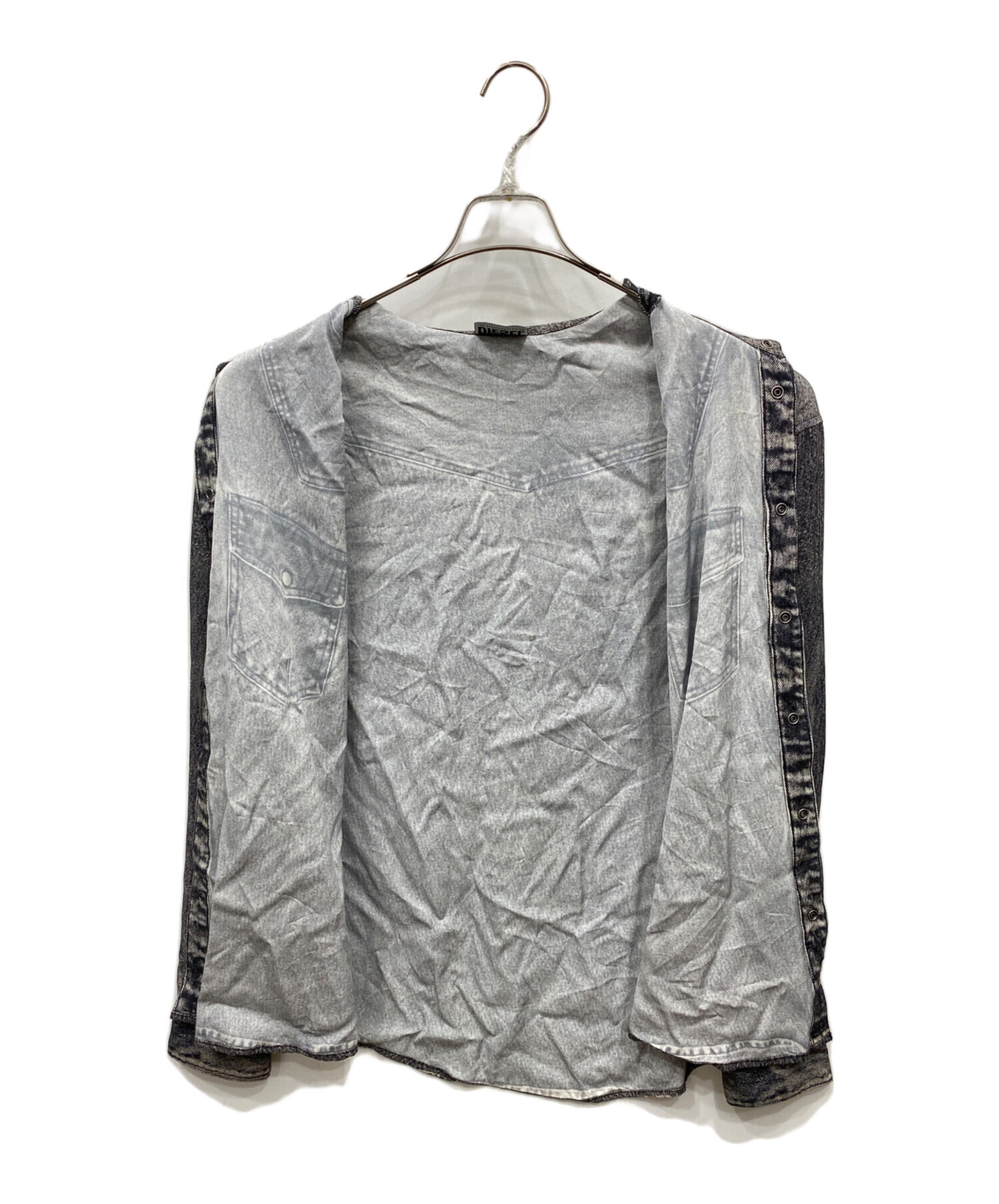 中古・古着通販】DIESEL (ディーゼル) 転写プリント長袖シャツ