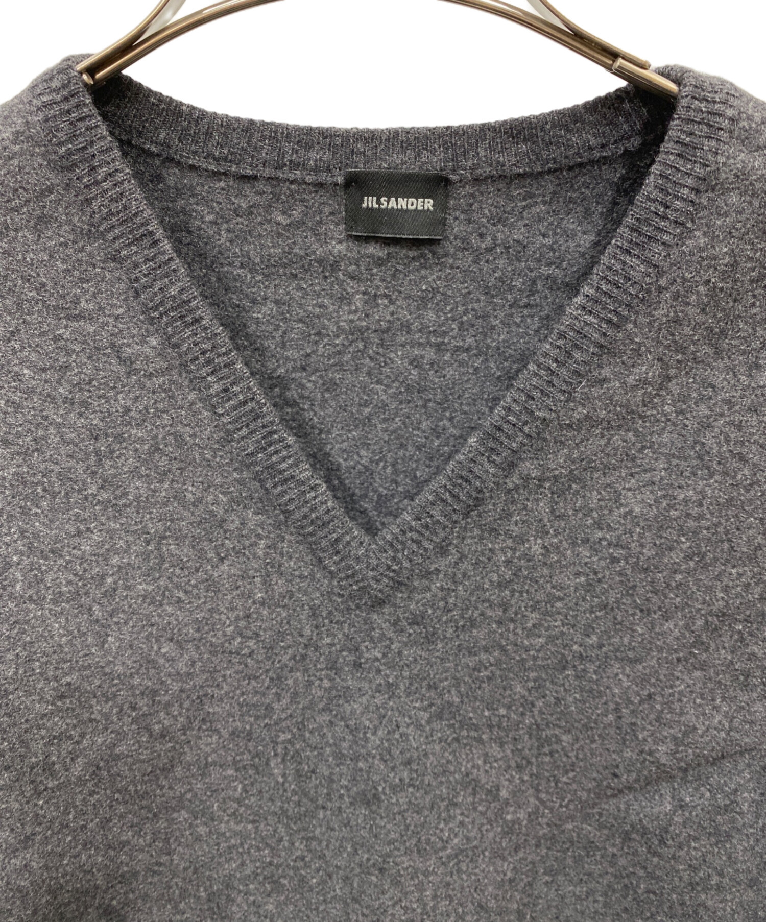 中古・古着通販】JIL SANDER (ジルサンダー) カシミヤ混Vネックニット
