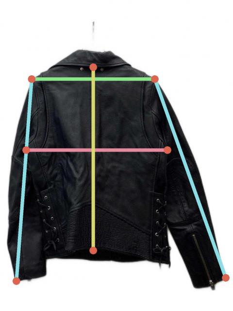 中古・古着通販】DIESEL (ディーゼル) レザーダブルライダース