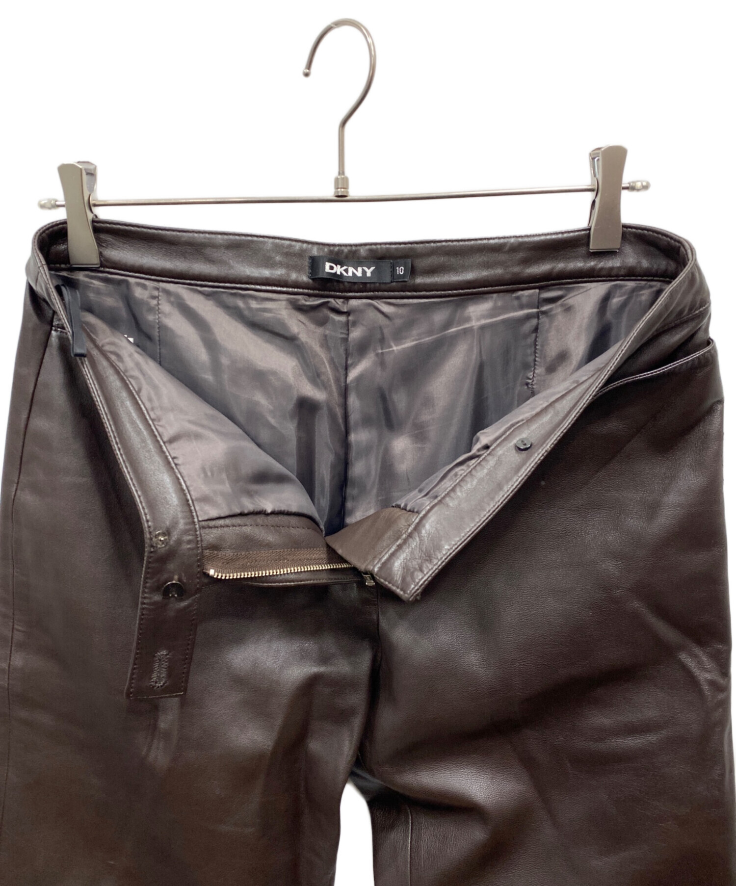 中古・古着通販】DKNY (ダナキャランニューヨーク) レザーパンツ