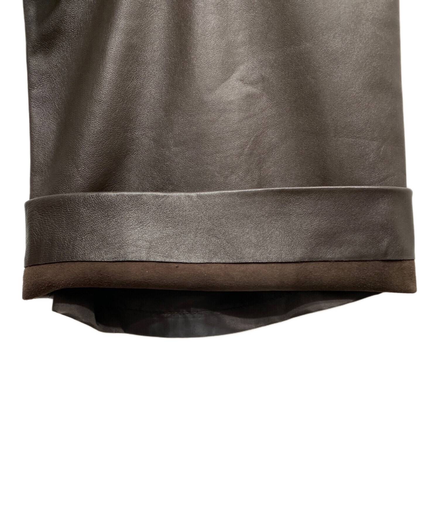 DKNY ラムレザー　テーラードジャケット　本革 DKNY - ディーケーエヌワイ テーラードジャケット アウター レザー