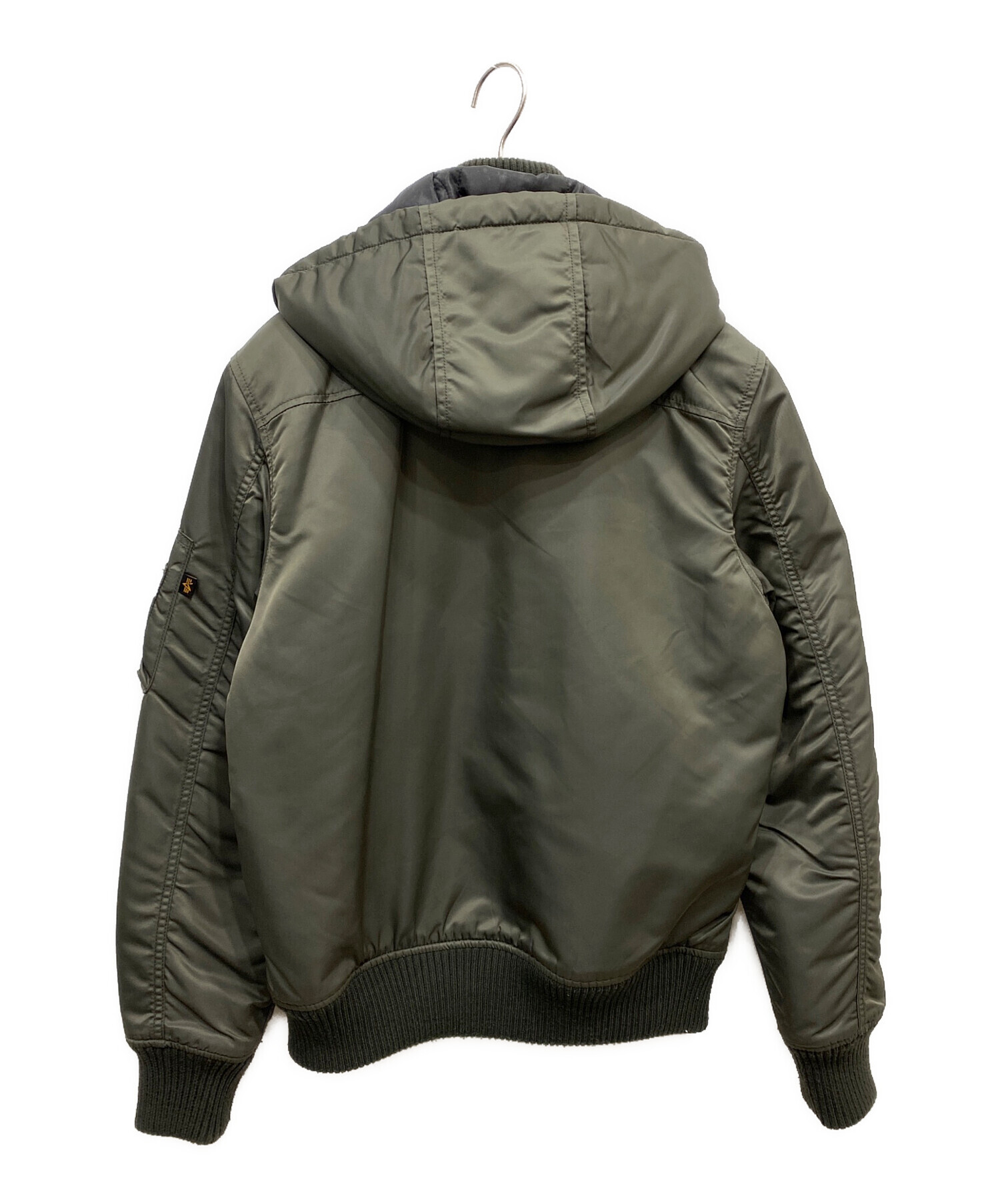 N*O様 アルファ　フーテッド　ジャケット 中古・古着通販】ALPHA (アルファ) フーデッドリブジャケット グリーン