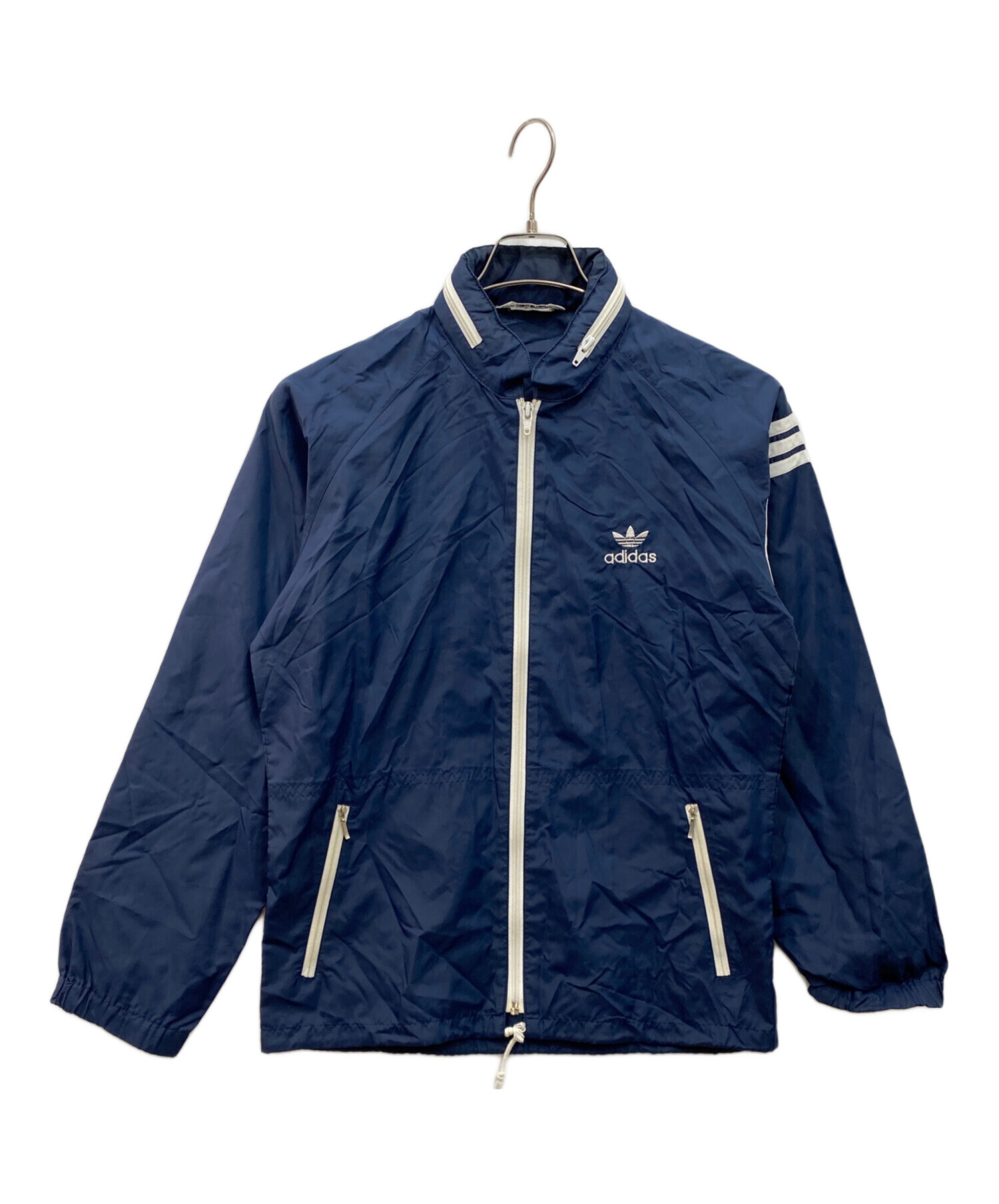 中古・古着通販】adidas (アディダス) ナイロンジャケット ネイビー