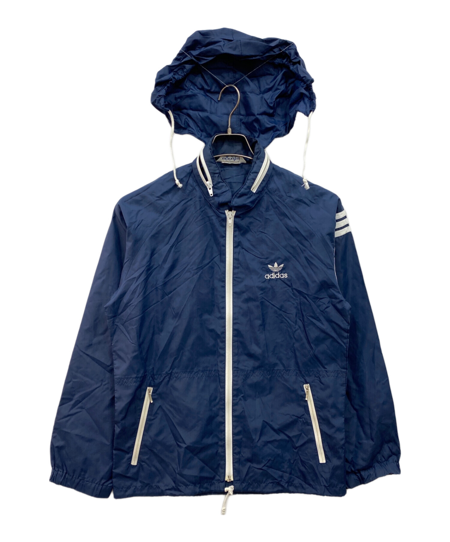 中古・古着通販】adidas (アディダス) ナイロンジャケット ネイビー