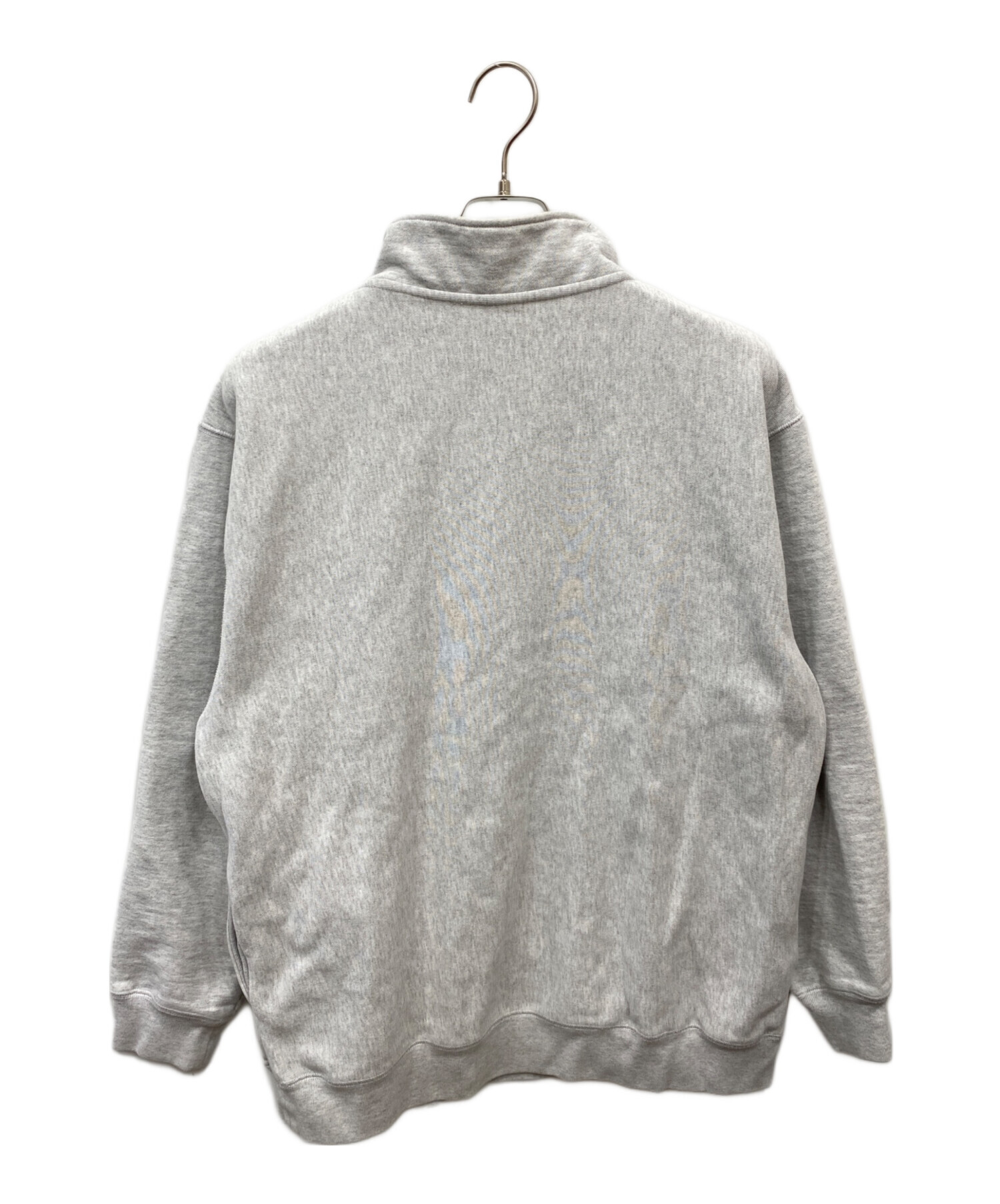 中古・古着通販】HUF (ハフ) ハーフジップスウェット グレー サイズ:L