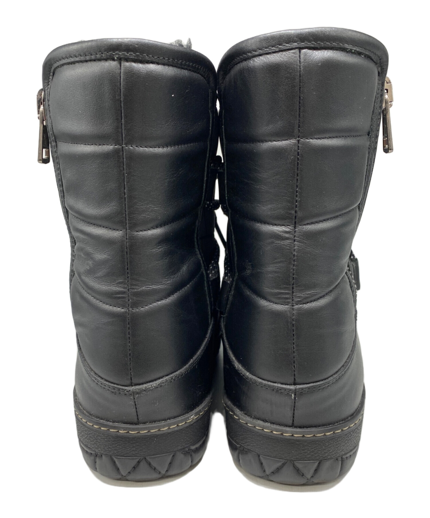 中古・古着通販】MONCLER (モンクレール) スノーブーツ ブラック