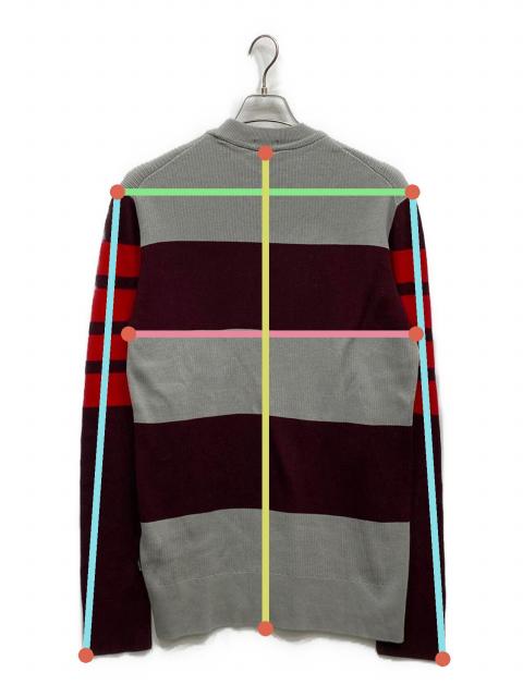 中古・古着通販】HUGO BOSS (ヒューゴ ボス) ボーダーニット グレー