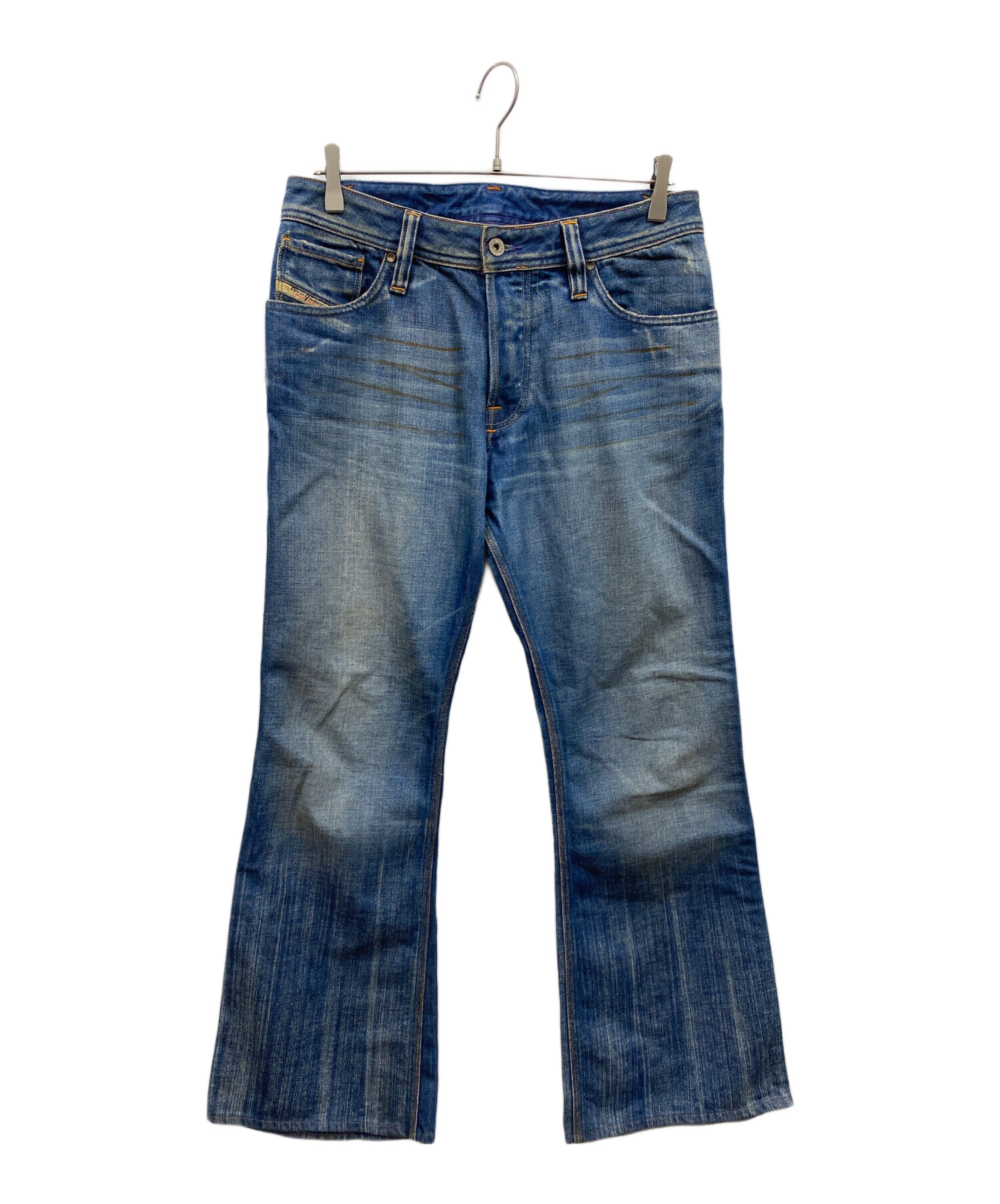 中古・古着通販】DIESEL (ディーゼル) フレアデニムパンツ インディゴ 