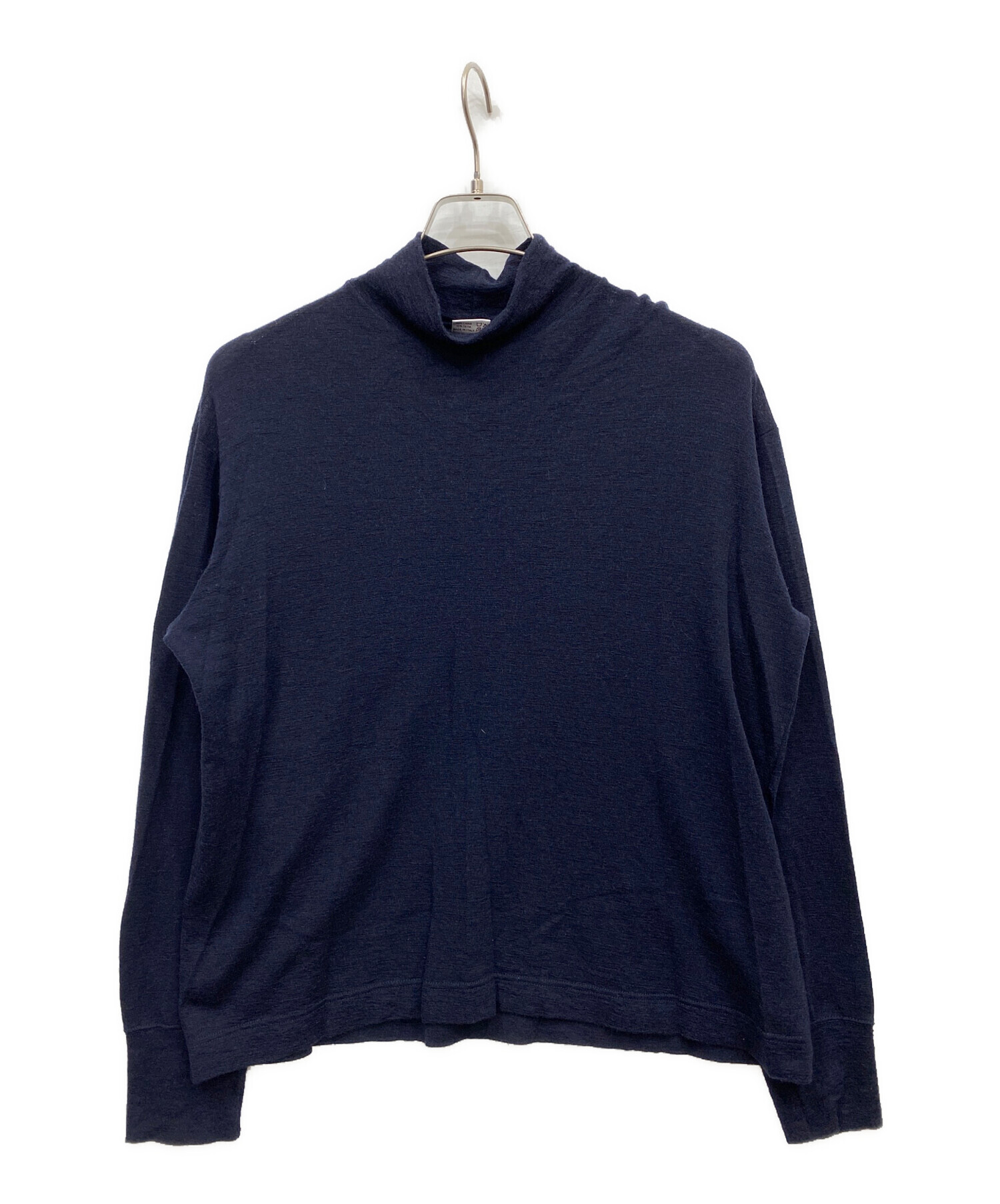 中古・古着通販】GICIPI (ジチピ) シルク混ハイネックニット ネイビー 