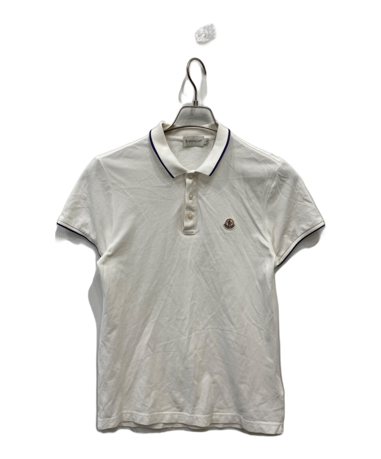 k*k様 MONCLER ホワイト ポロシャツ S 新品未使用品 中古・古着通販】MONCLER (モンクレール) ポロシャツ ホワイト サイズ