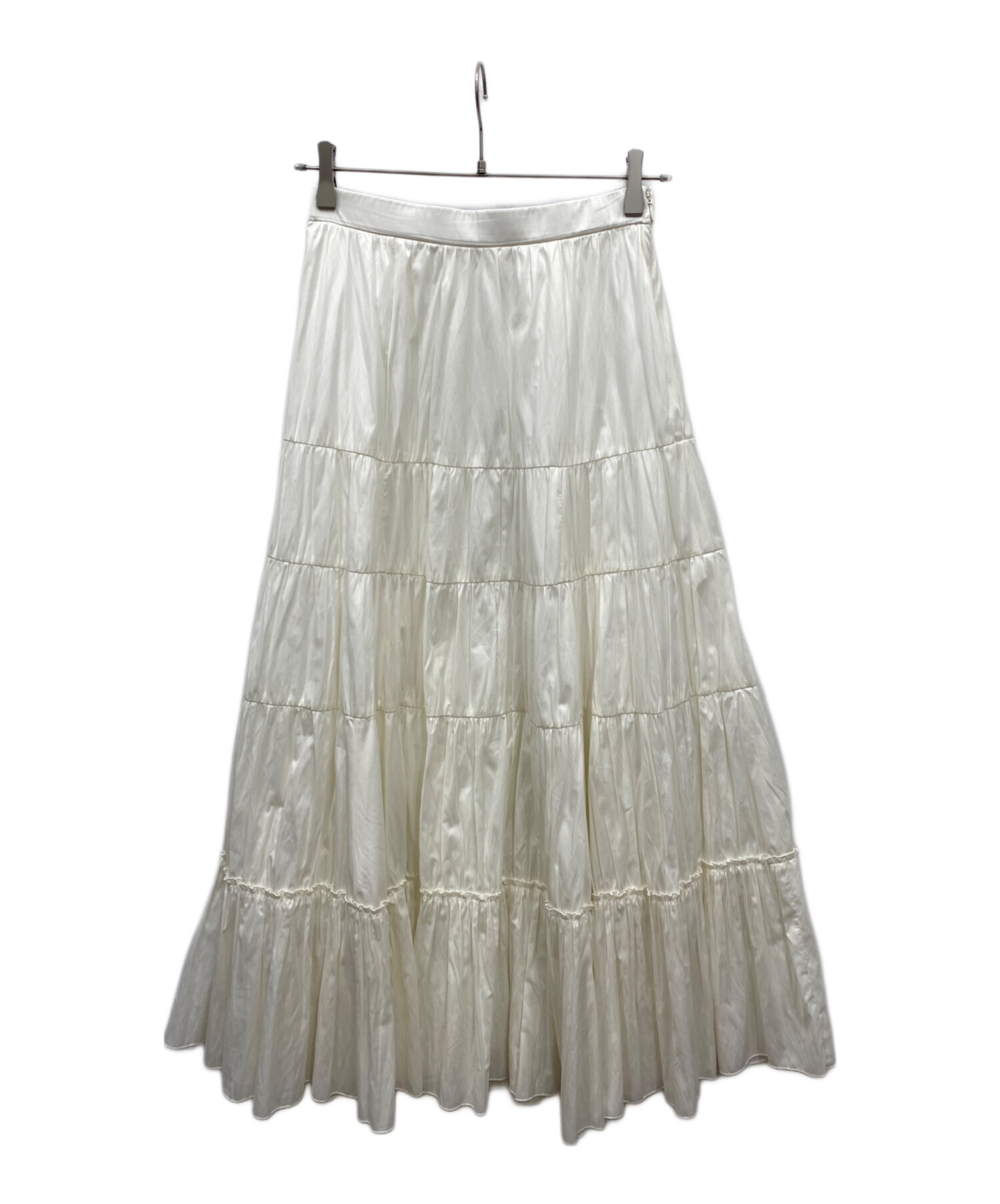 中古・古着通販】FRAY ID (フレイ アイディー) 割線ギャザーティアード