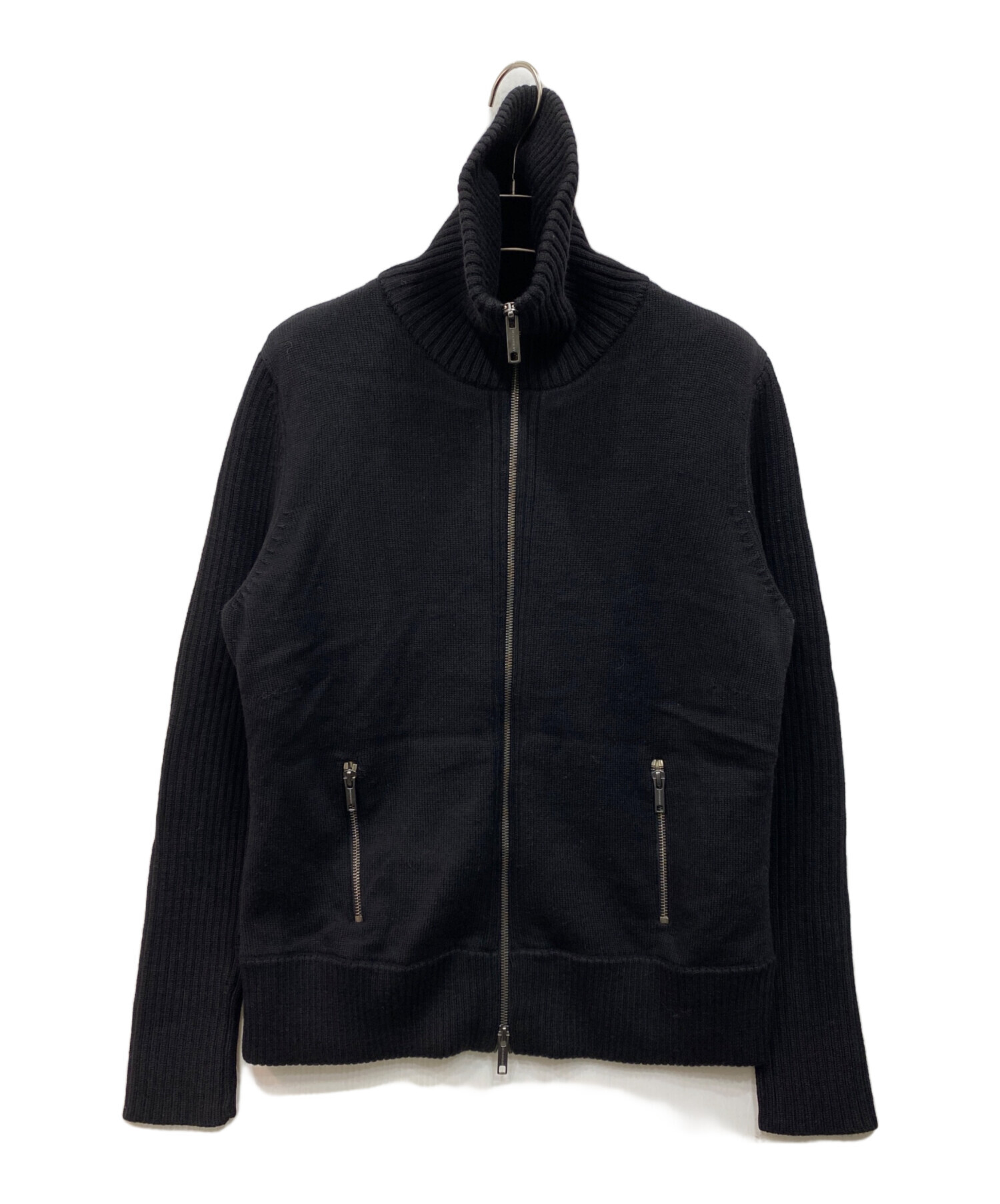 中古・古着通販】BURBERRY (バーバリー) ハイネックジップウールニット 