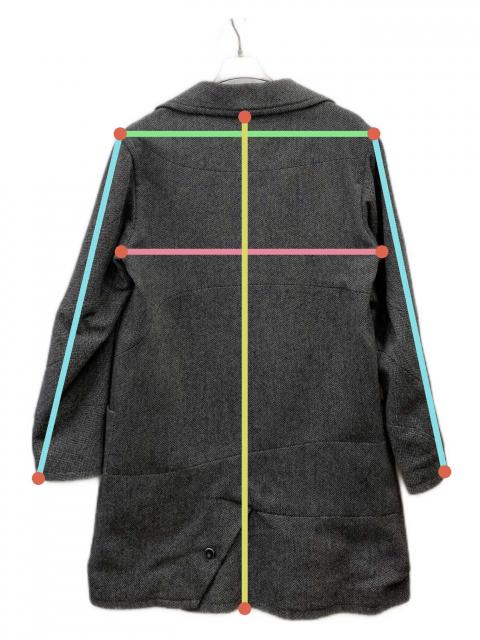 中古・古着通販】ANREALAGE (アンリアレイジ) ヘリンボーンダブル