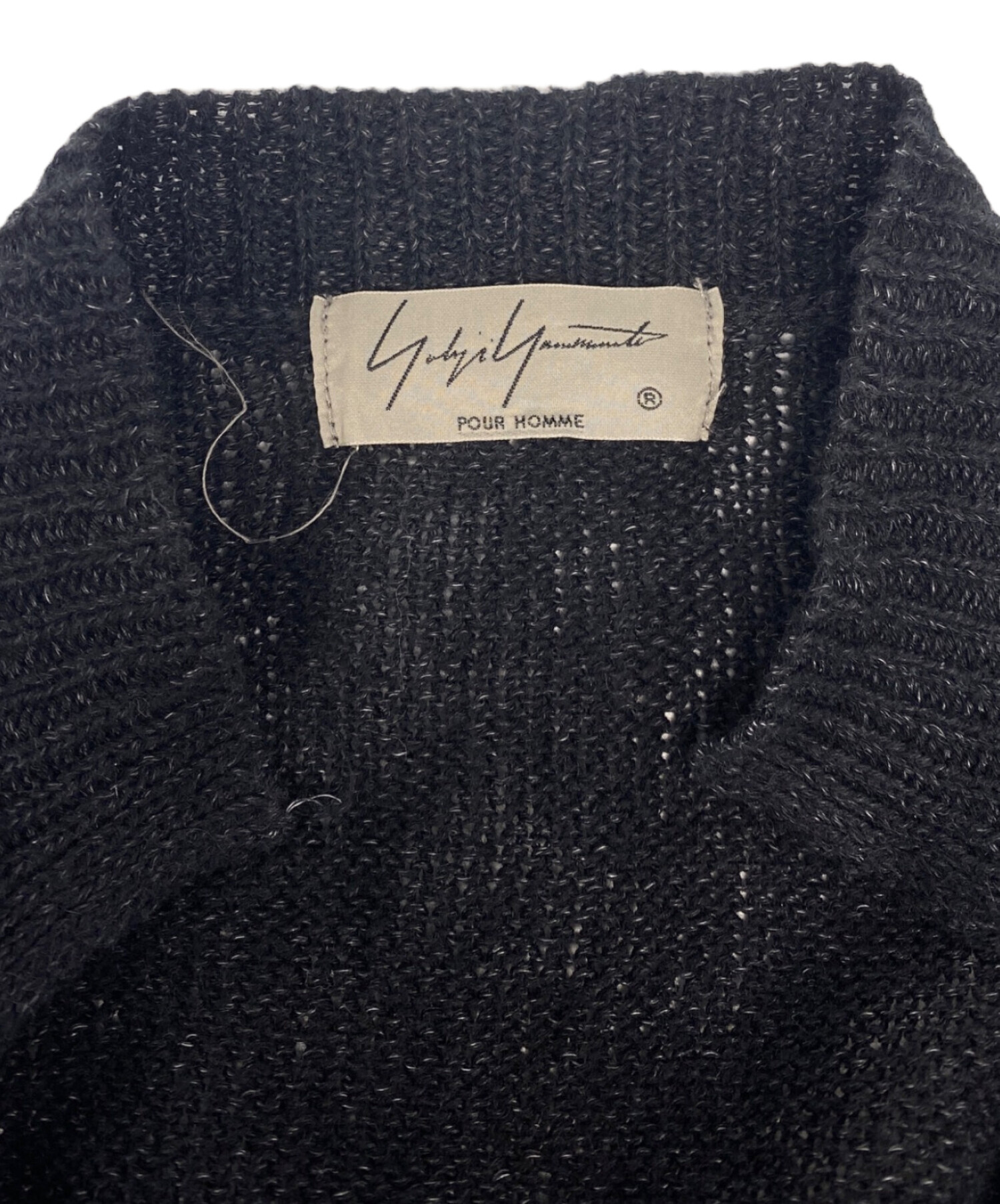 yohji yamamoto POUR HOMME コットンニットカーディガン 中古・古着通販】Yohji Yamamoto pour homme (ヨウジヤマモト
