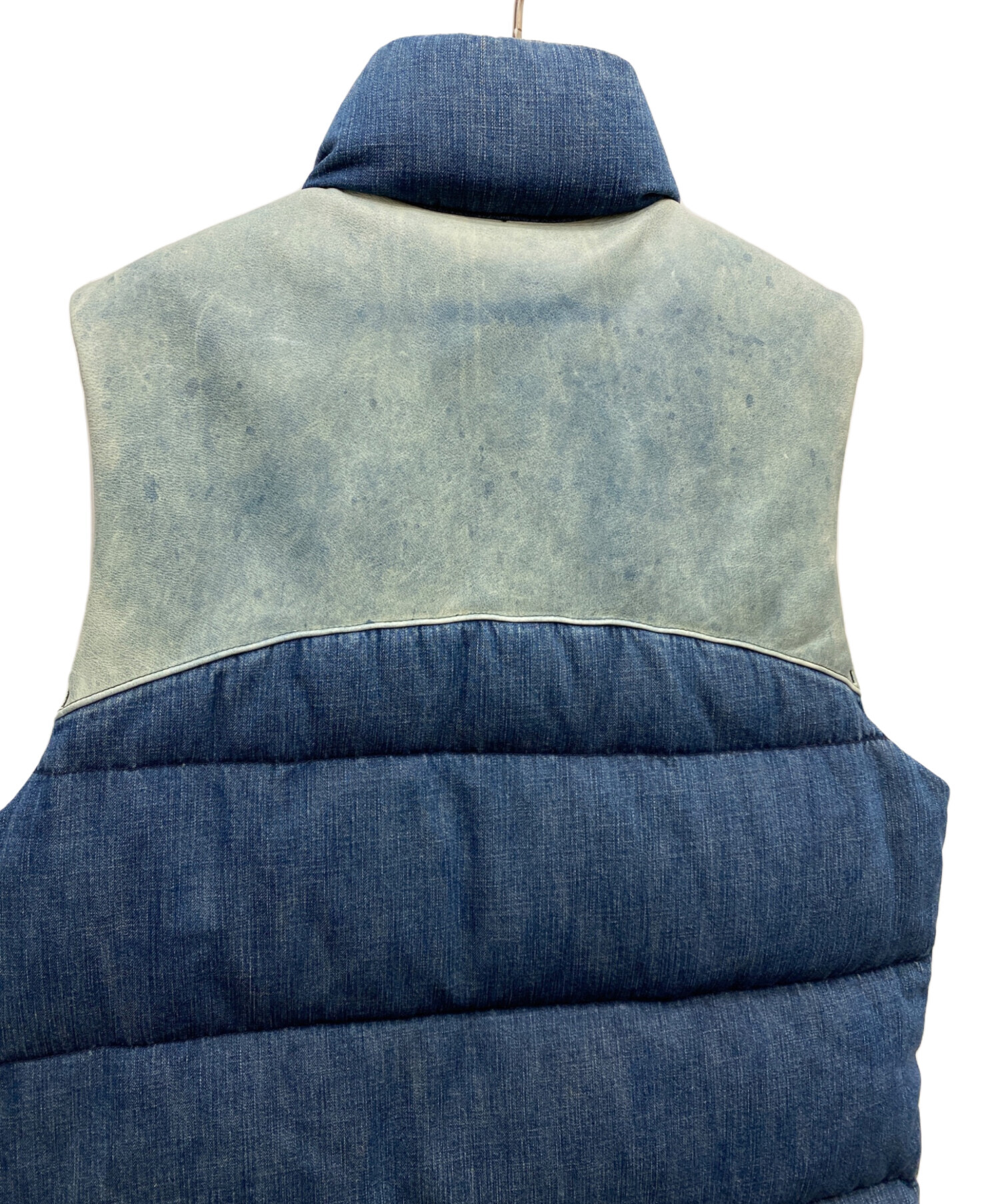 中古・古着通販】REMI RELIEF (レミレリーフ) レザー切替デニムダウン