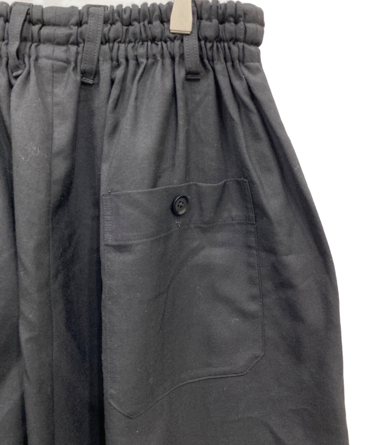 中古・古着通販】GROUND Y (グラウンドワイ) サルエルパンツ ブラック