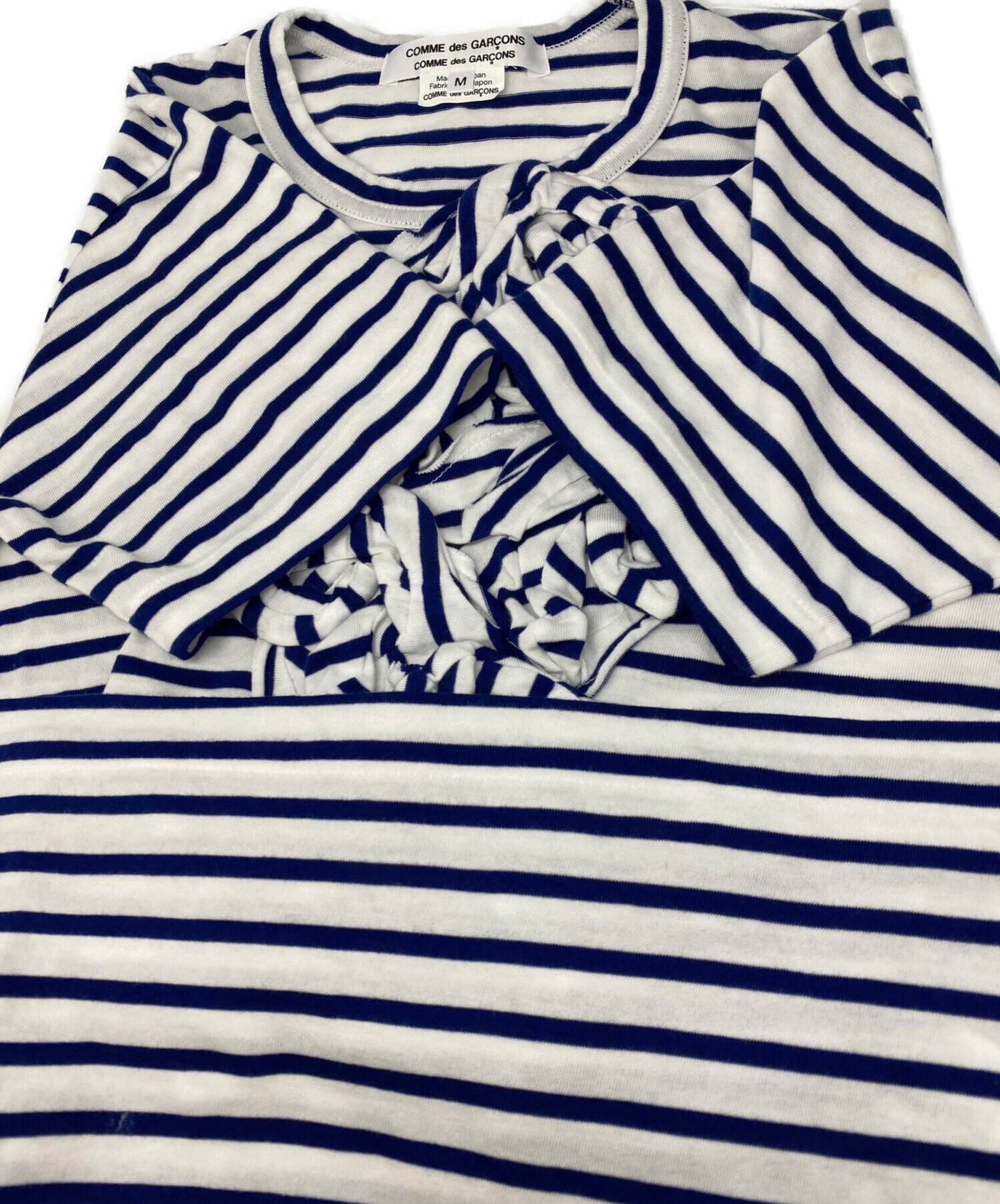 25ss ギャルソン オム ボーダー カットソー ドローコード M 古着 中古・古着通販】COMME des GARCONS COMME des GARCONS