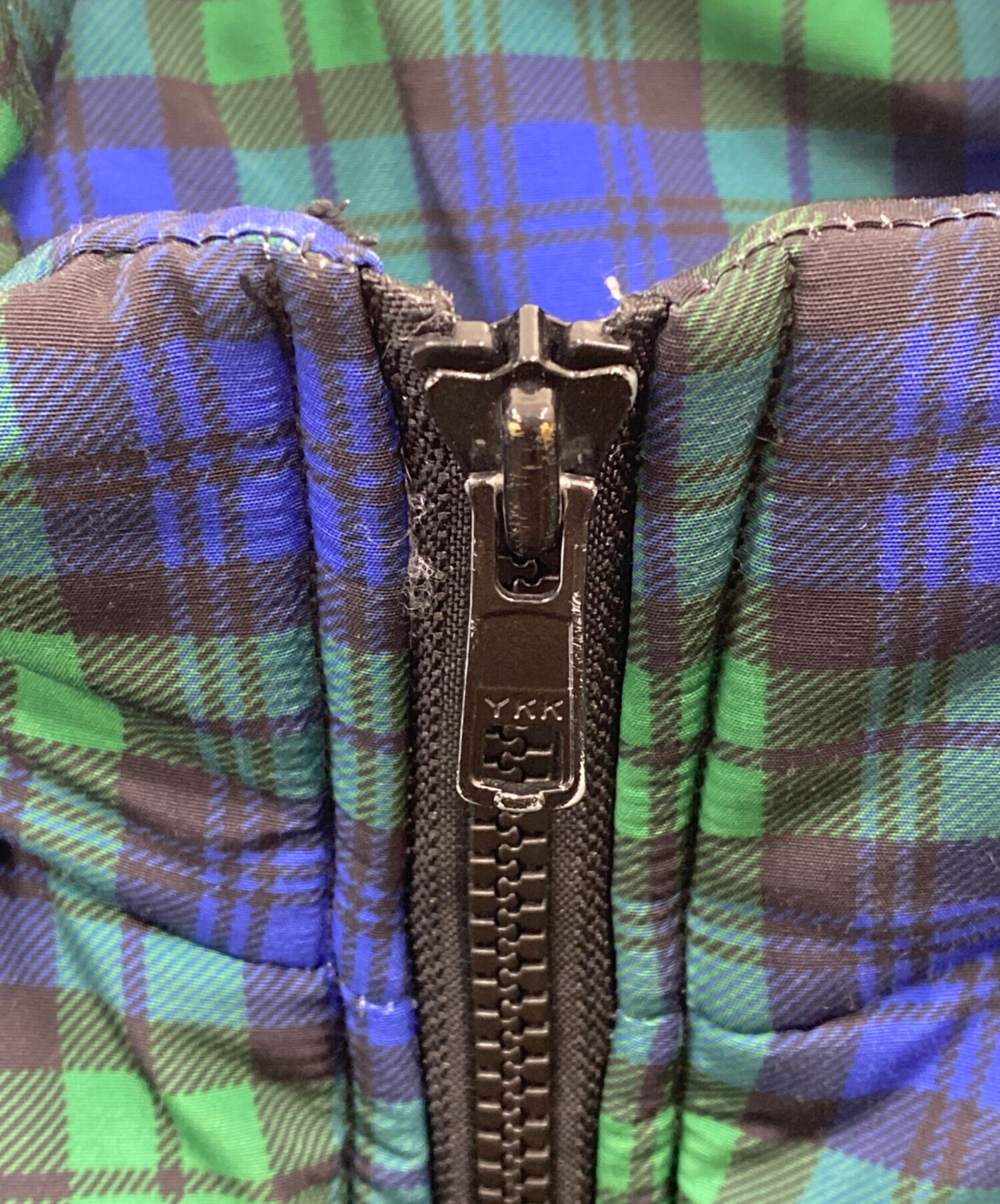 中古・古着通販】PLEASURES (プレジャーズ) Decades Plaid Puffer 