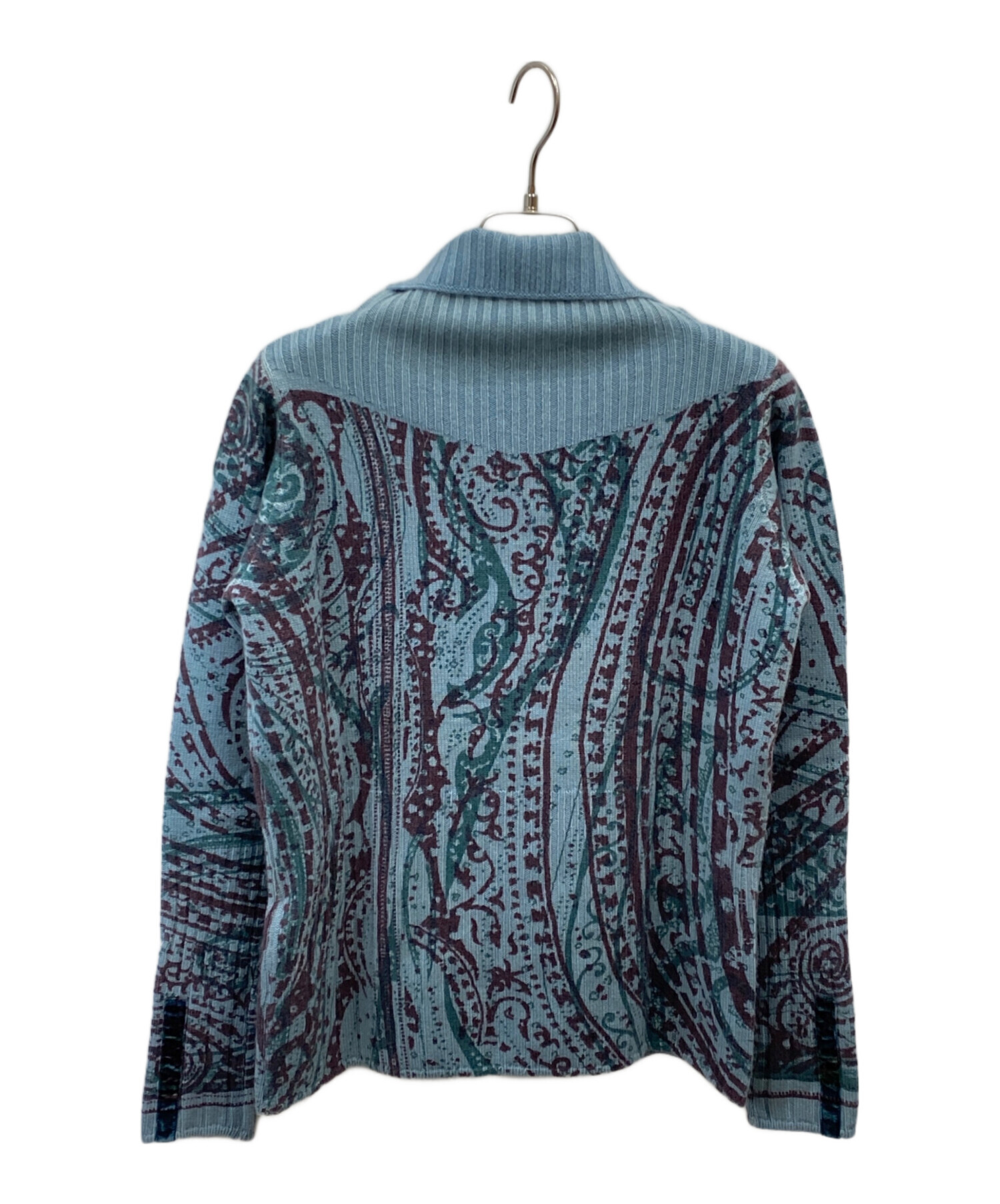 中古・古着通販】ETRO (エトロ) 総柄カシミヤタートルネックニット