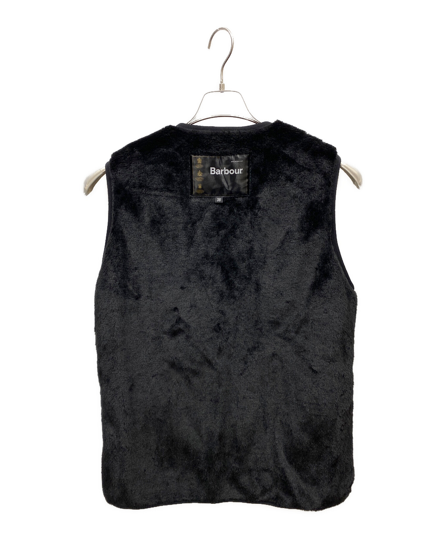 バブアー ファー ライナー ベスト 38サイズ ブラック 中古・古着通販】Barbour (バブアー) ファーライナーベスト ブラック
