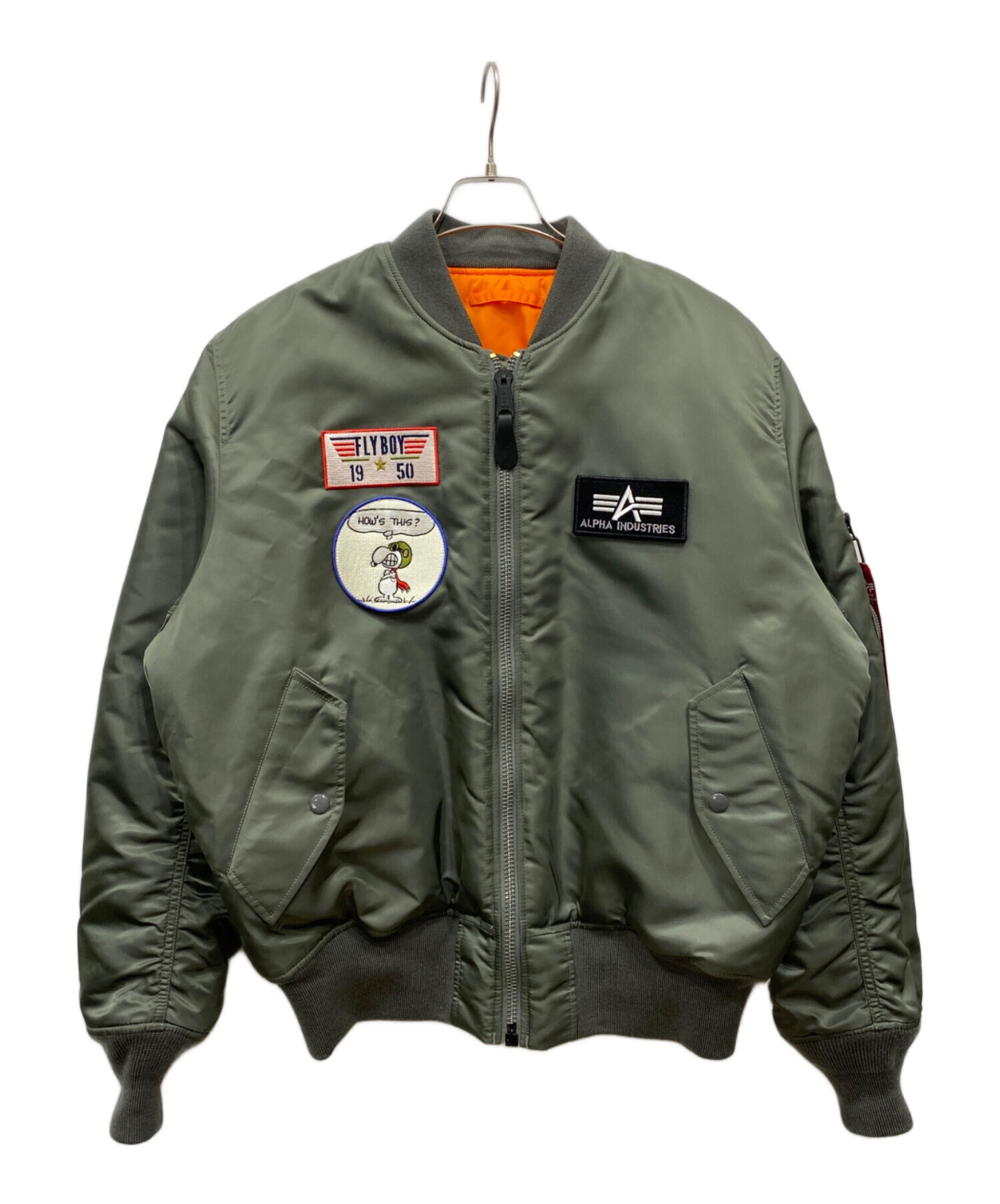 中古・古着通販】ALPHA (アルファ) PEANUTS (ピーナッツ) ワッペン付き