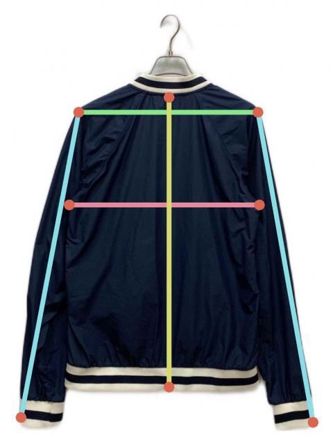 中古・古着通販】maison kitsune (メゾンキツネ) スタジャン ネイビー